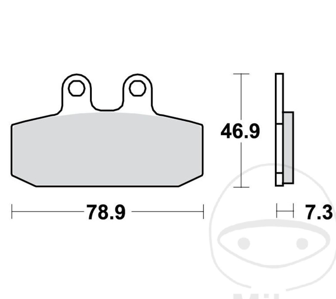 TRW MCB557 Bremsbeläge für Aprilia Red Rose Scarabeo Mana Honda Moto Guzzi V7 V9 V85