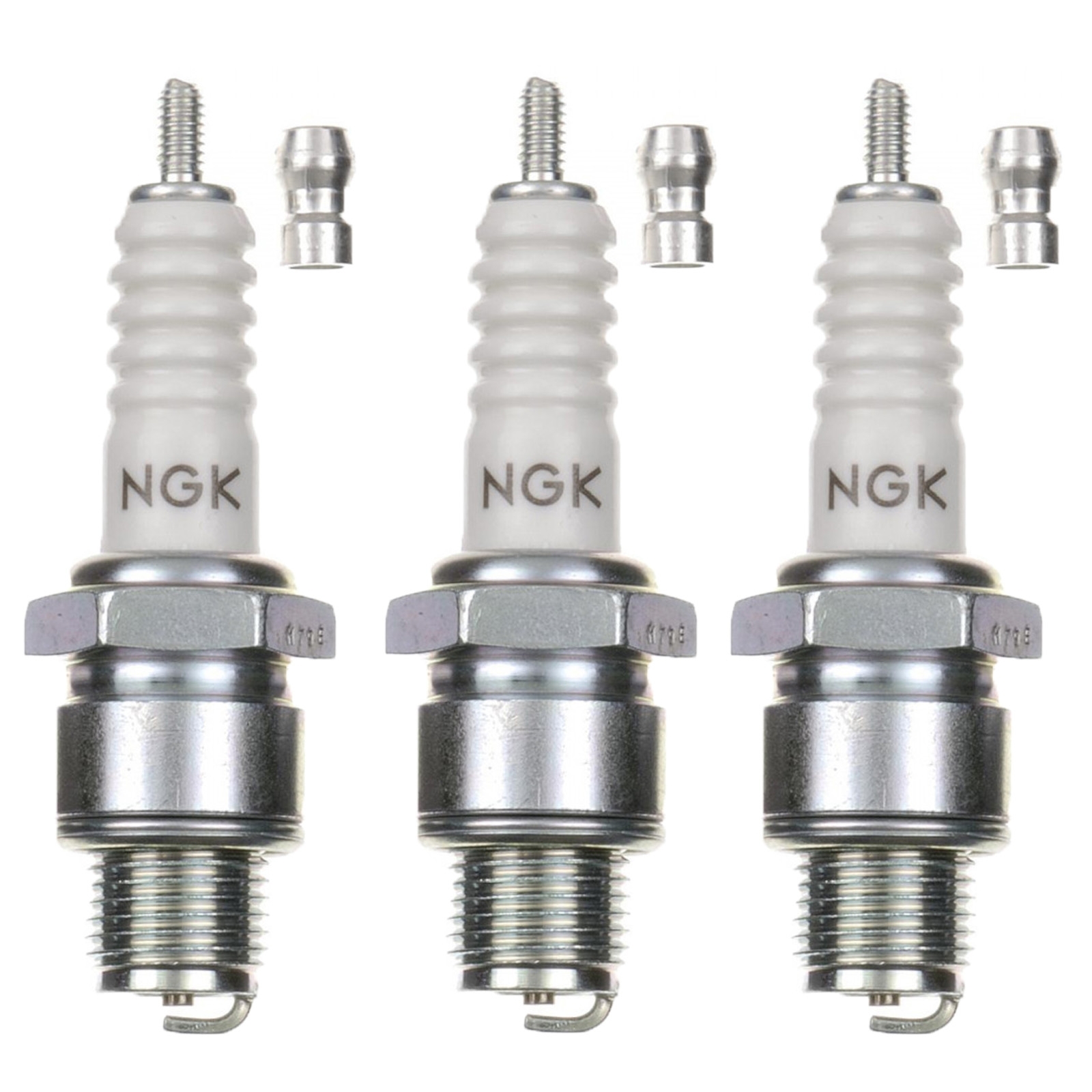 3x NGK B8HS Zündkerze für Simson MZ BMW KTM Kreidler Jawa Vespa Suzuki Yamaha