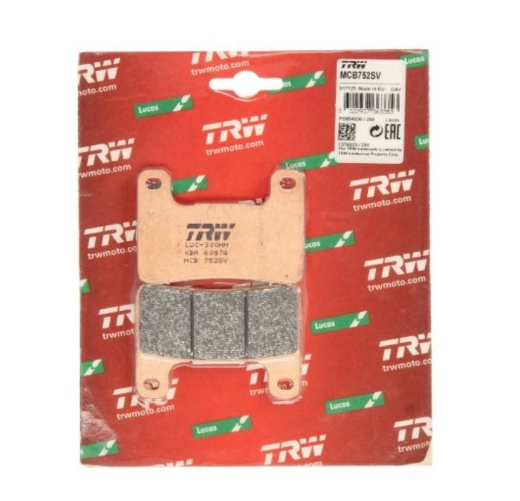 TRW MCB752SV Sinter Bremsbeläge vorne für Suzuki DL GSX GSXR VZR Kawasaki KLZ Z ZX-10R