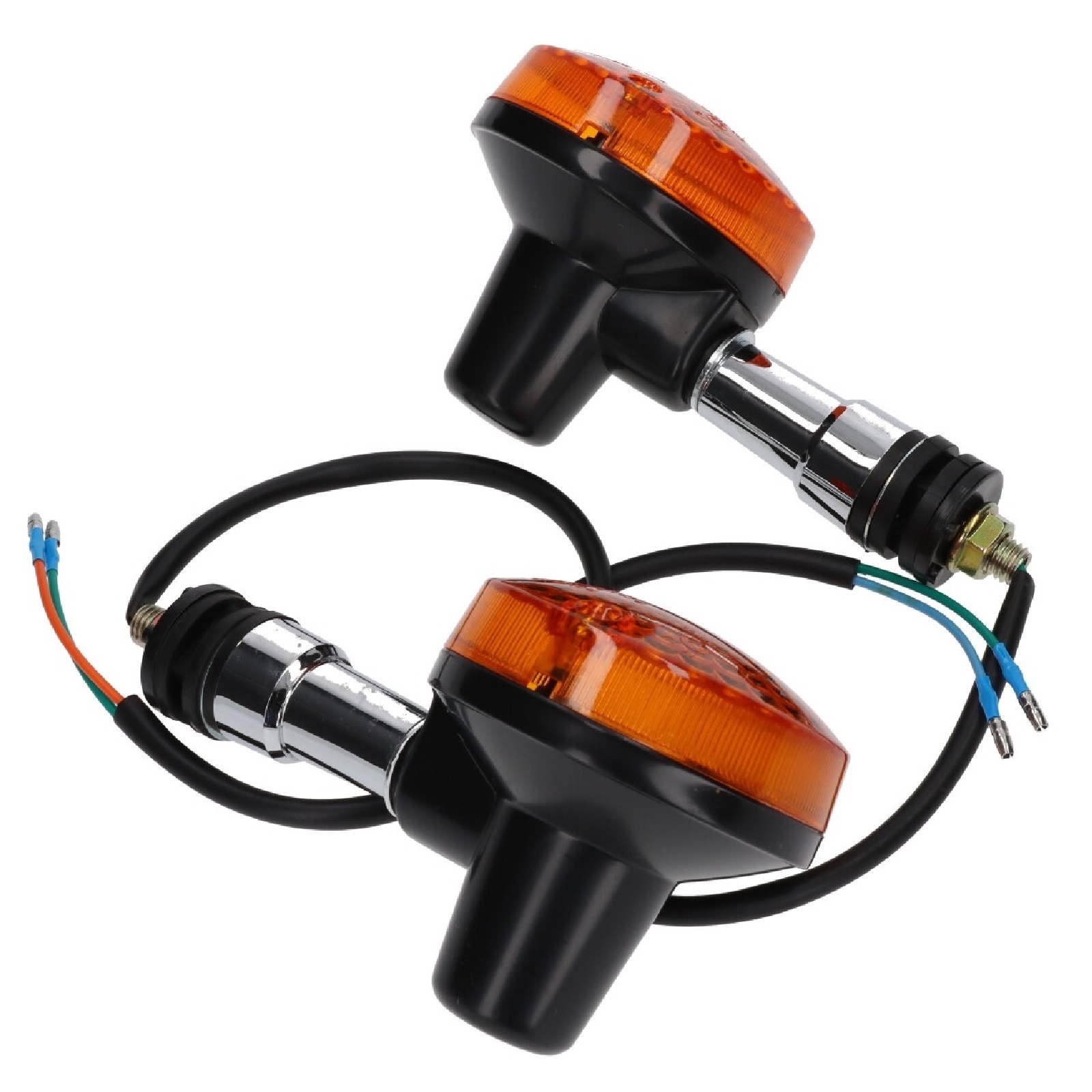 Blinkerleuchten Paar für vorne aus Kunststoff in schwarz für viele Fahrzeuge