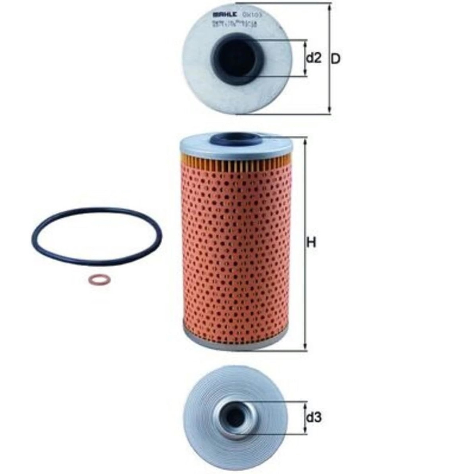 MAHLE Ölfilter OX103D