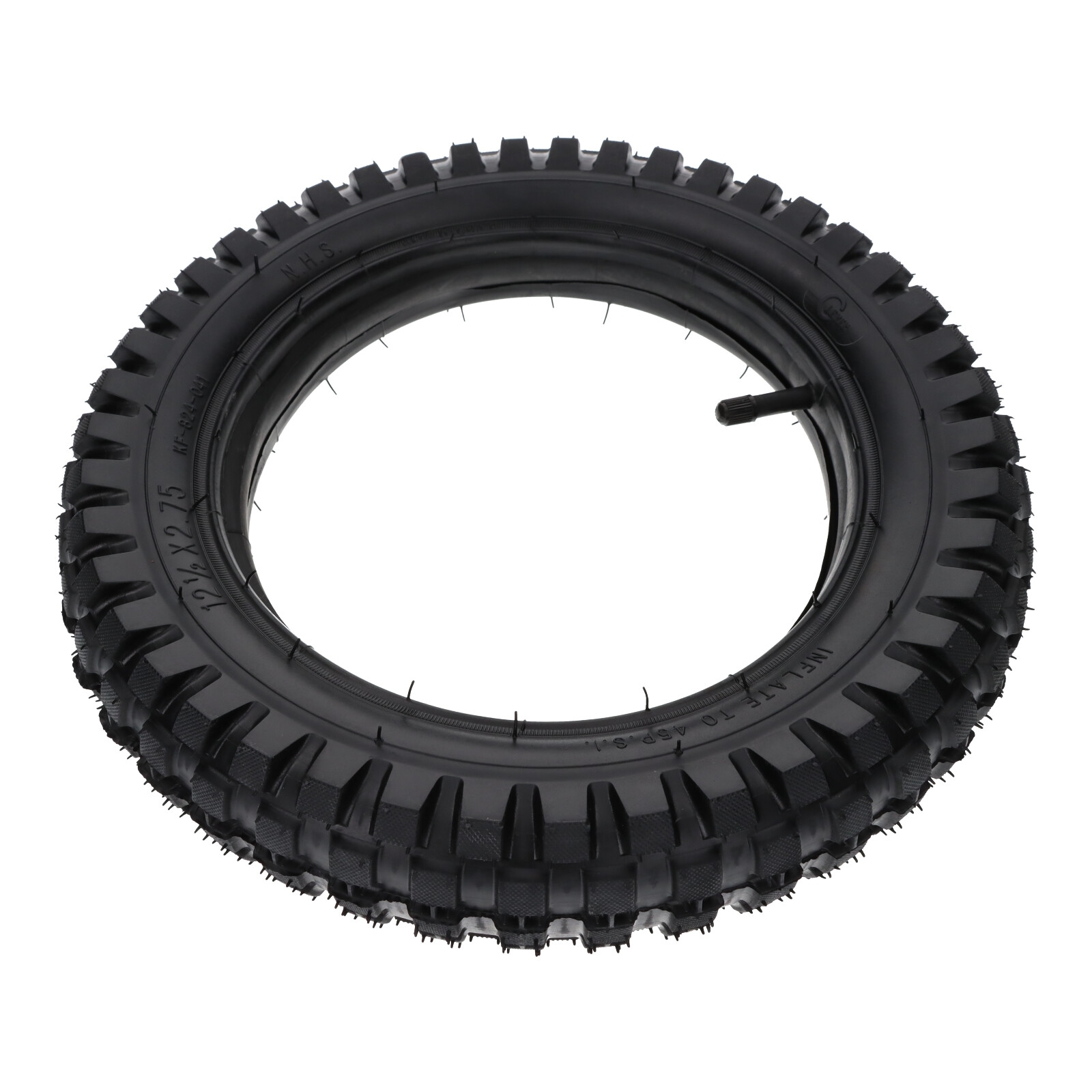 2x Crossreifen mit Schlauch 12.5x2.75 Reifen für Motocross Minicross Dirt Bike