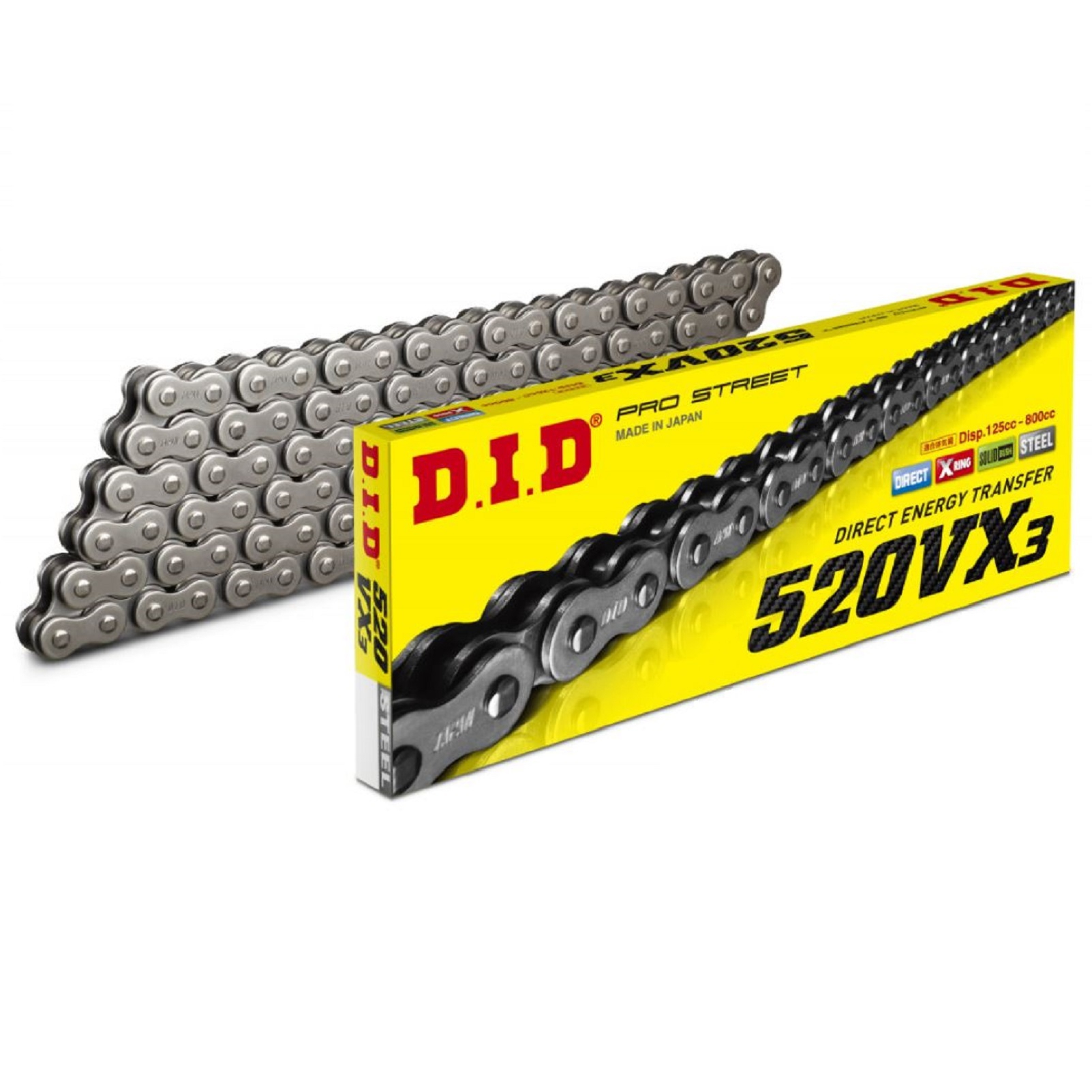 DID X-Ringkette 520VX3/108 Kette endlos geschlossen