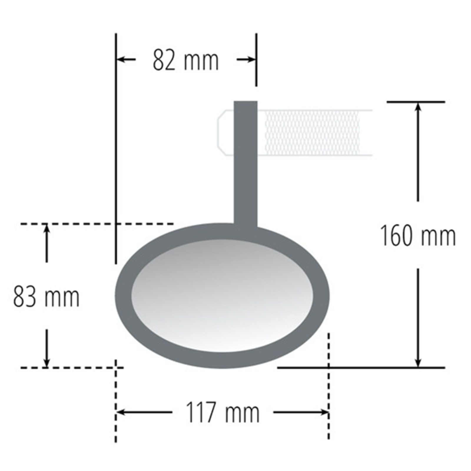 Lenkerendenspiegel Paar für Lenkrohr-Innendurchmesser von 12mm - 22mm