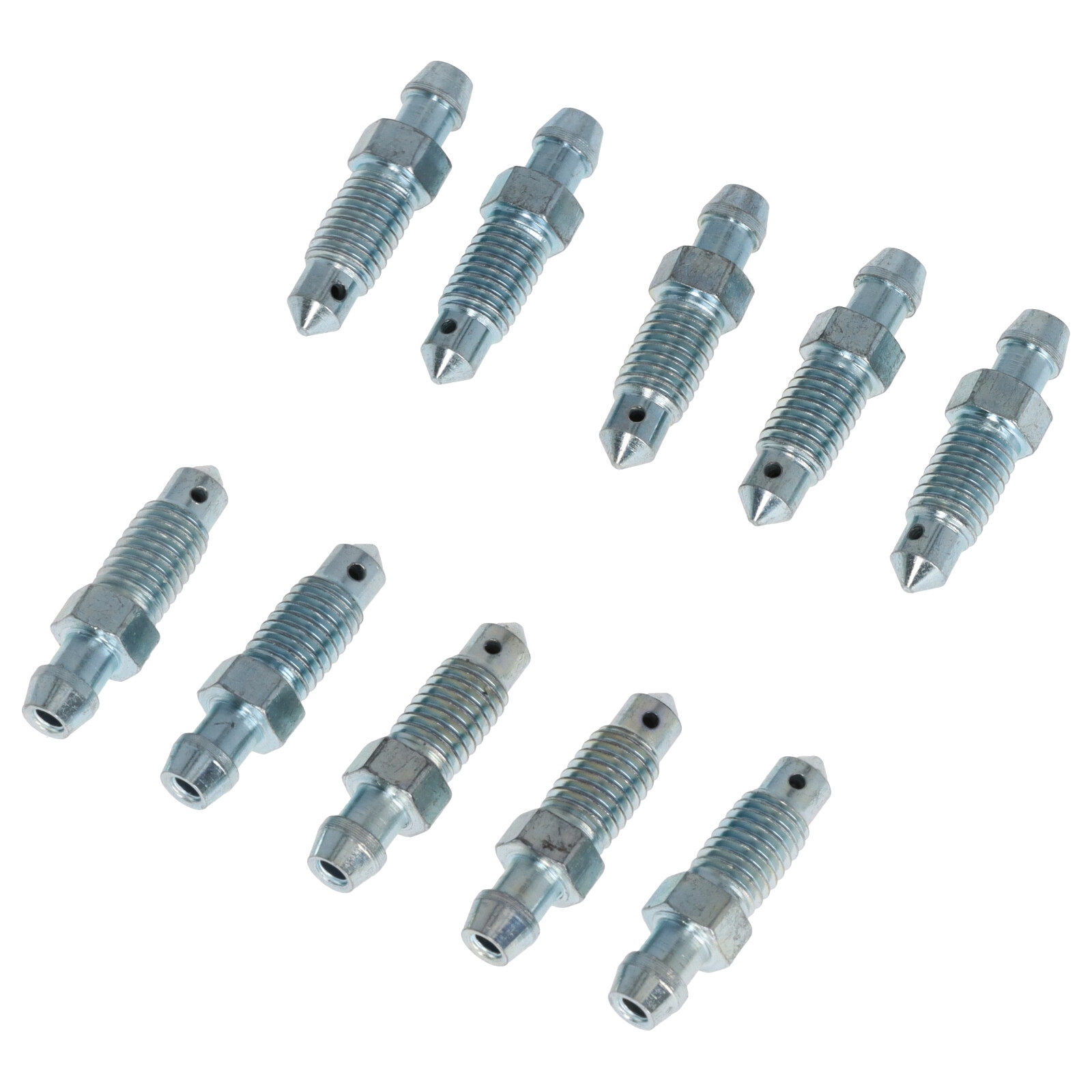 10x Bremsen Entlüfterschraube Entlüftungsventile M8x1.25x32.4 mm SW9 für Mercedes BMW