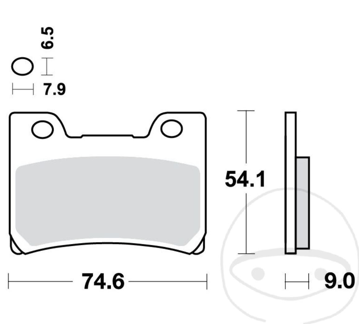 TRW Bremsbelagsatz komplett für Yamaha FZR 1000 Genesis Exup 3LE 1991-1993 vorne+hinten