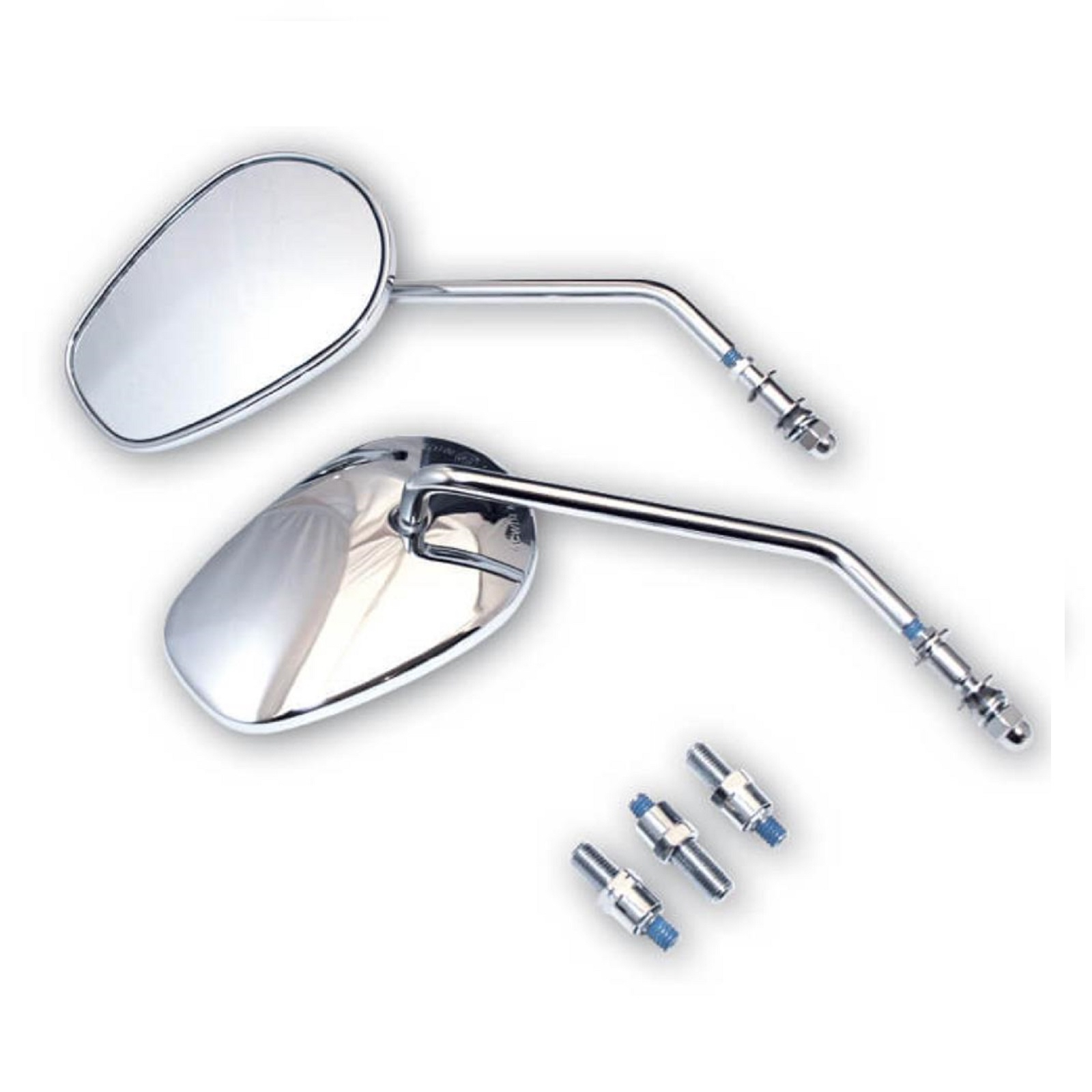 Spiegelpaar für viele Modelle verschiedene Adaptern Chrom