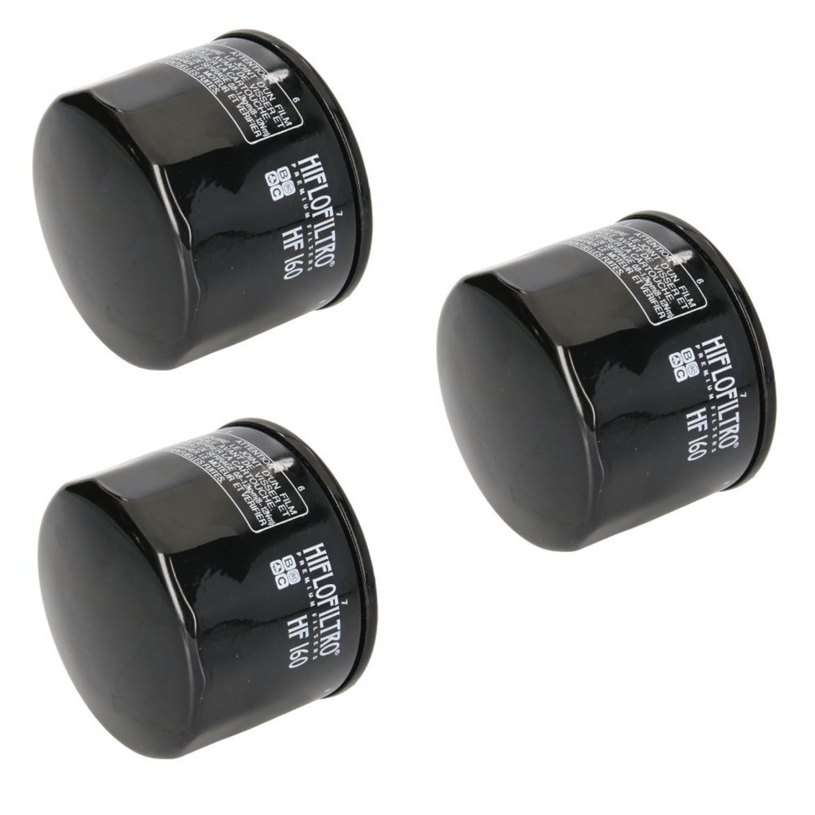3x Hiflo HF160 Ölfilter für BMW F650 F700 F750  F800 HP4 K1200 K1300 R1200 S1000