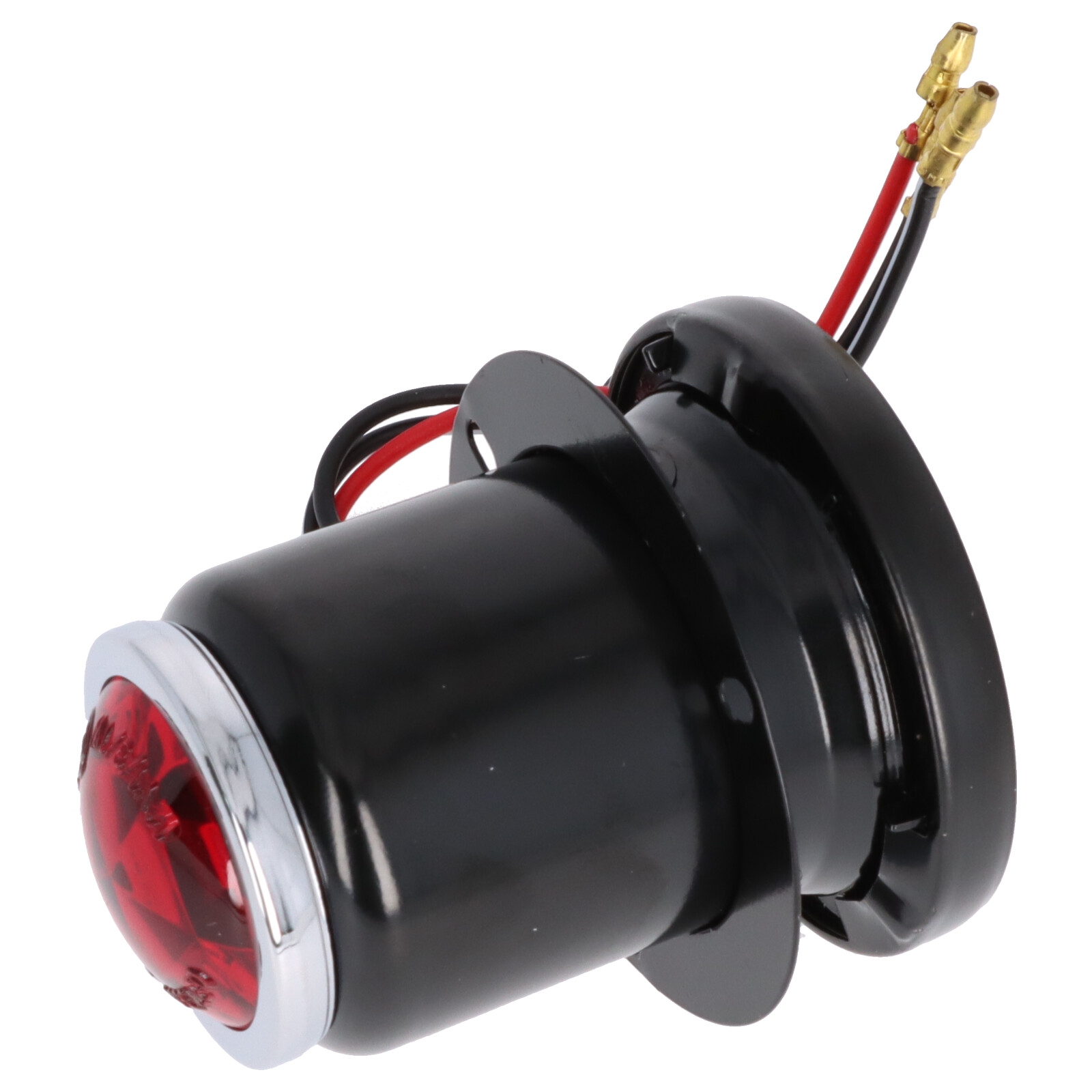 Universelle Rückleuchte Rücklicht schwarz mit Nummernschildbeleuchtung Metallgehäuse