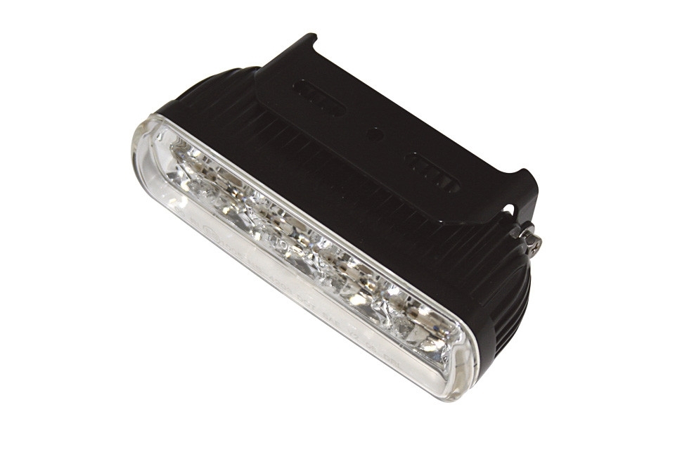 LED-Tagfahrlicht mit 4 LEDs rechteckig Aluminium schwarz