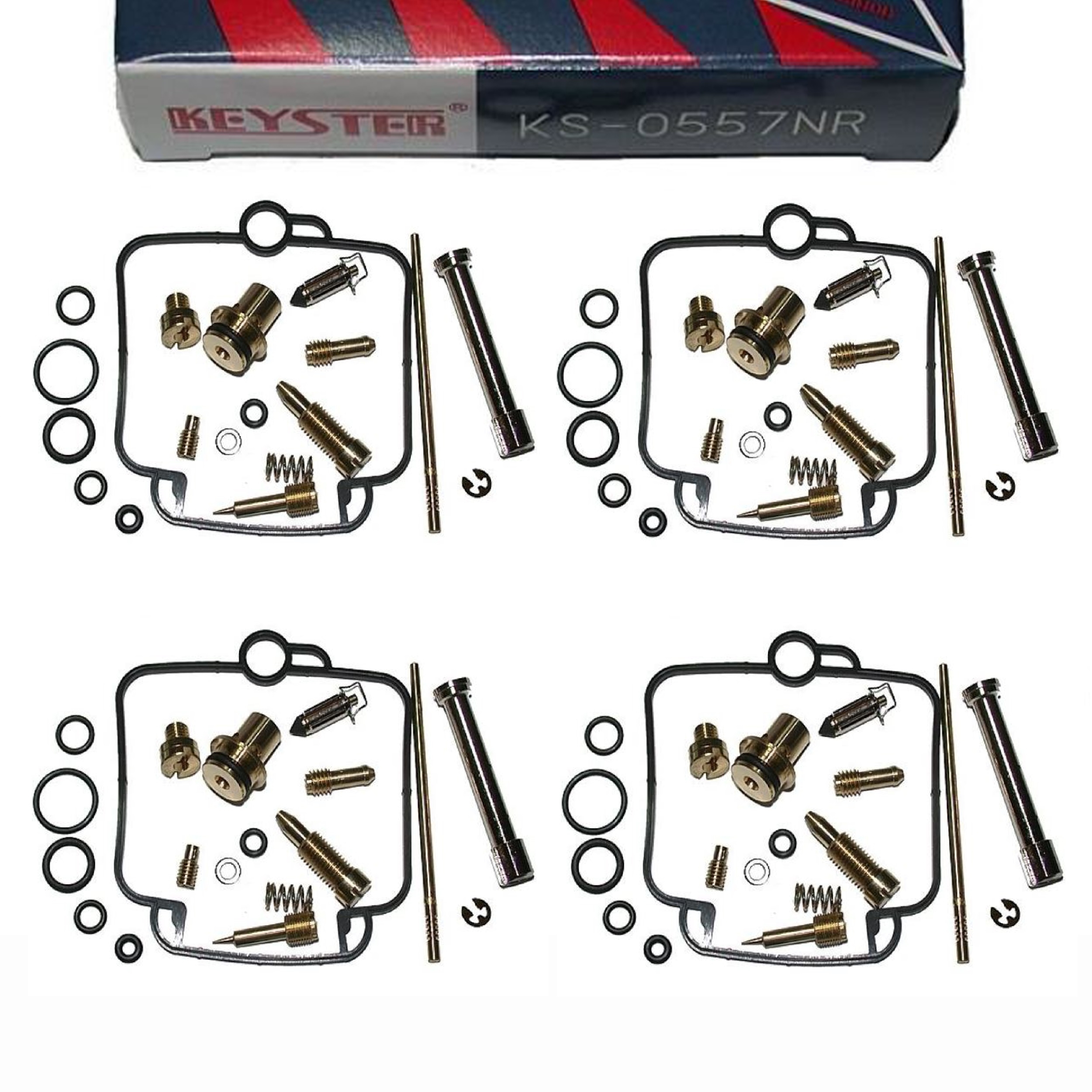 4x Keyster KS-0557NR Vergaser Reparatursatz für Suzuki GSF1200 Bandit 1996 - 2000 GV75A