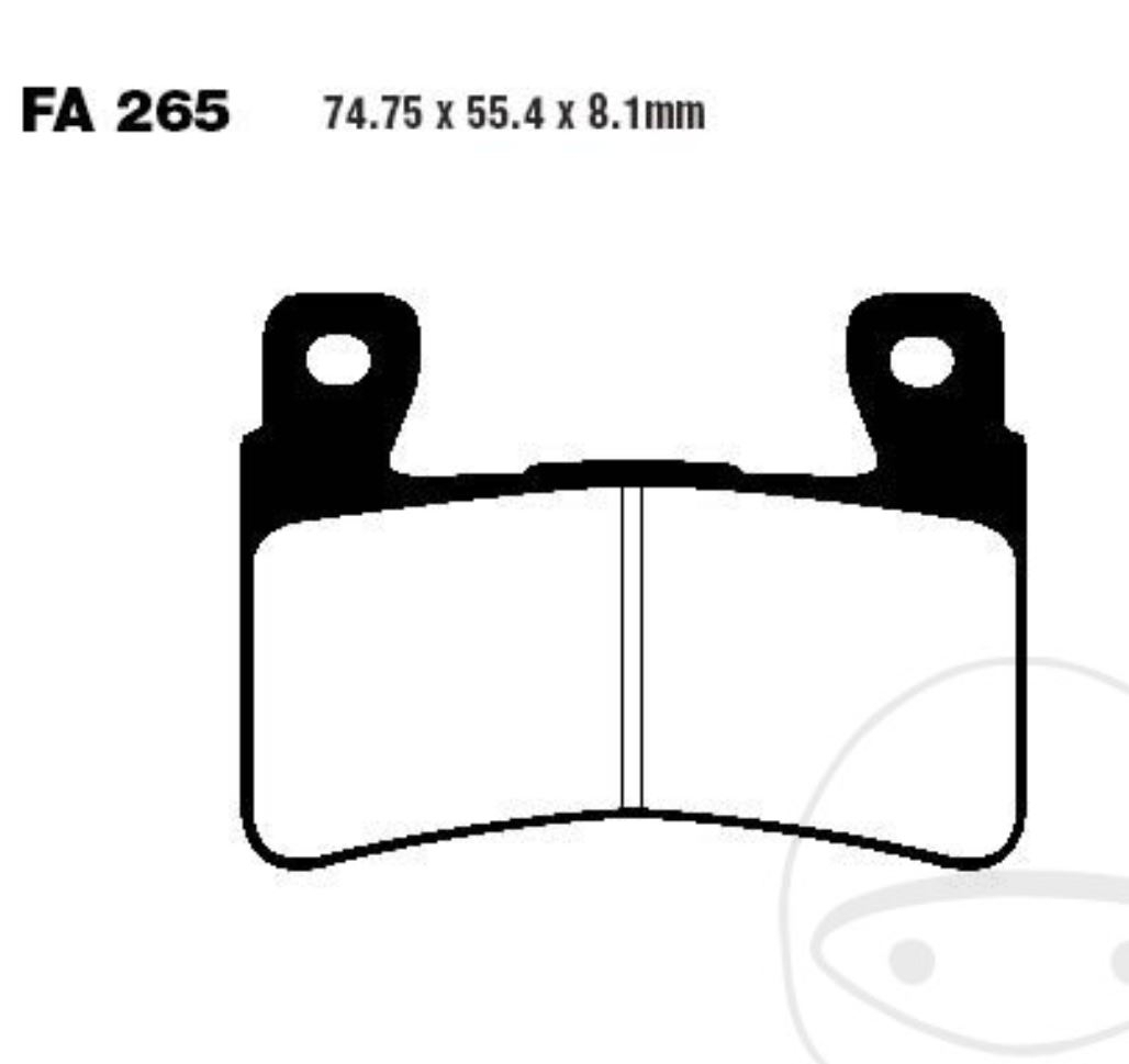 EBC Bremsbeläge FA265HH für Honda CBR VTR CB 900 1000 1300 RR SP1 SP2 F SC68C