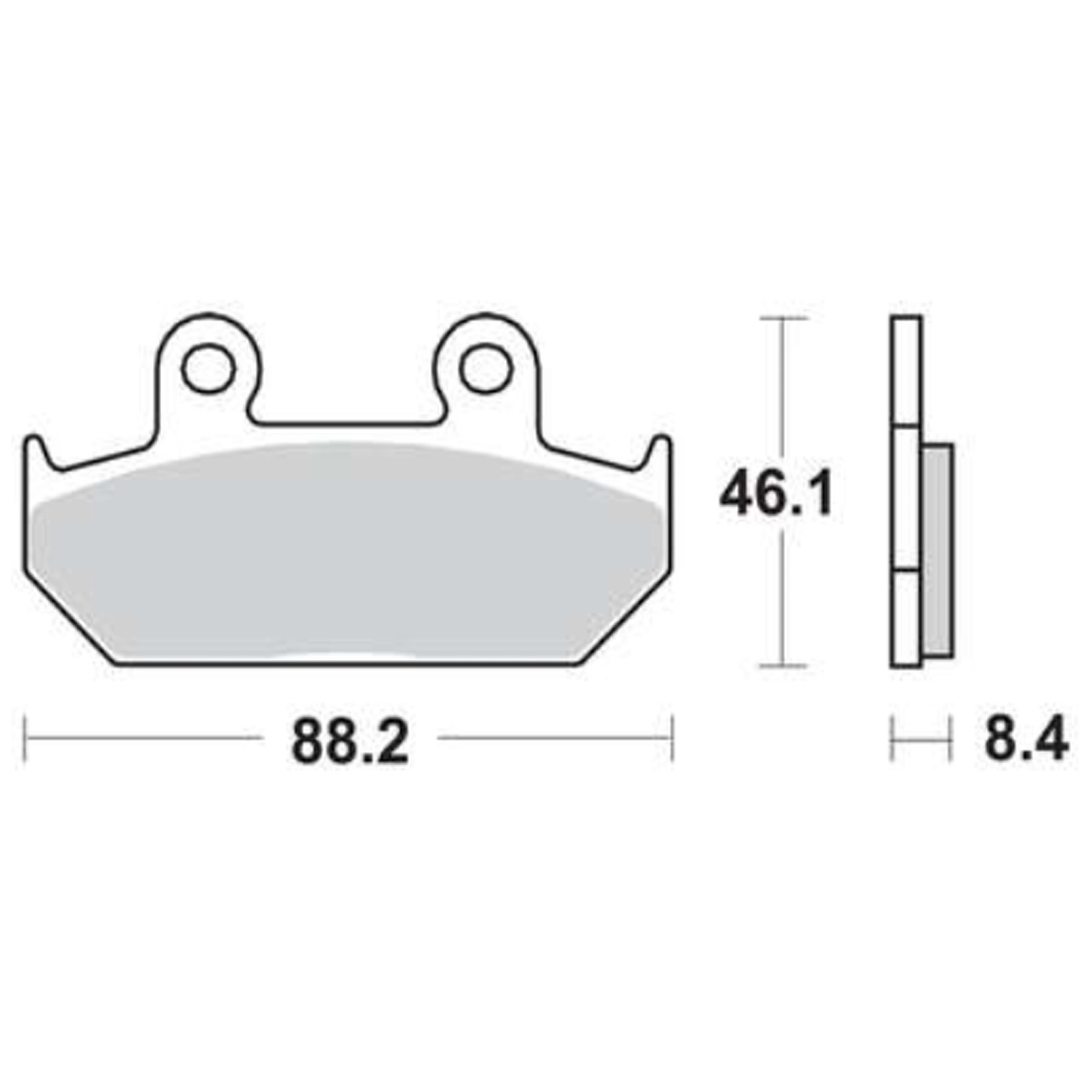 TRW MCB571 Bremsbeläge vorne für Honda NX650 Dominator VT600 C Shadow GL1500 Goldwing