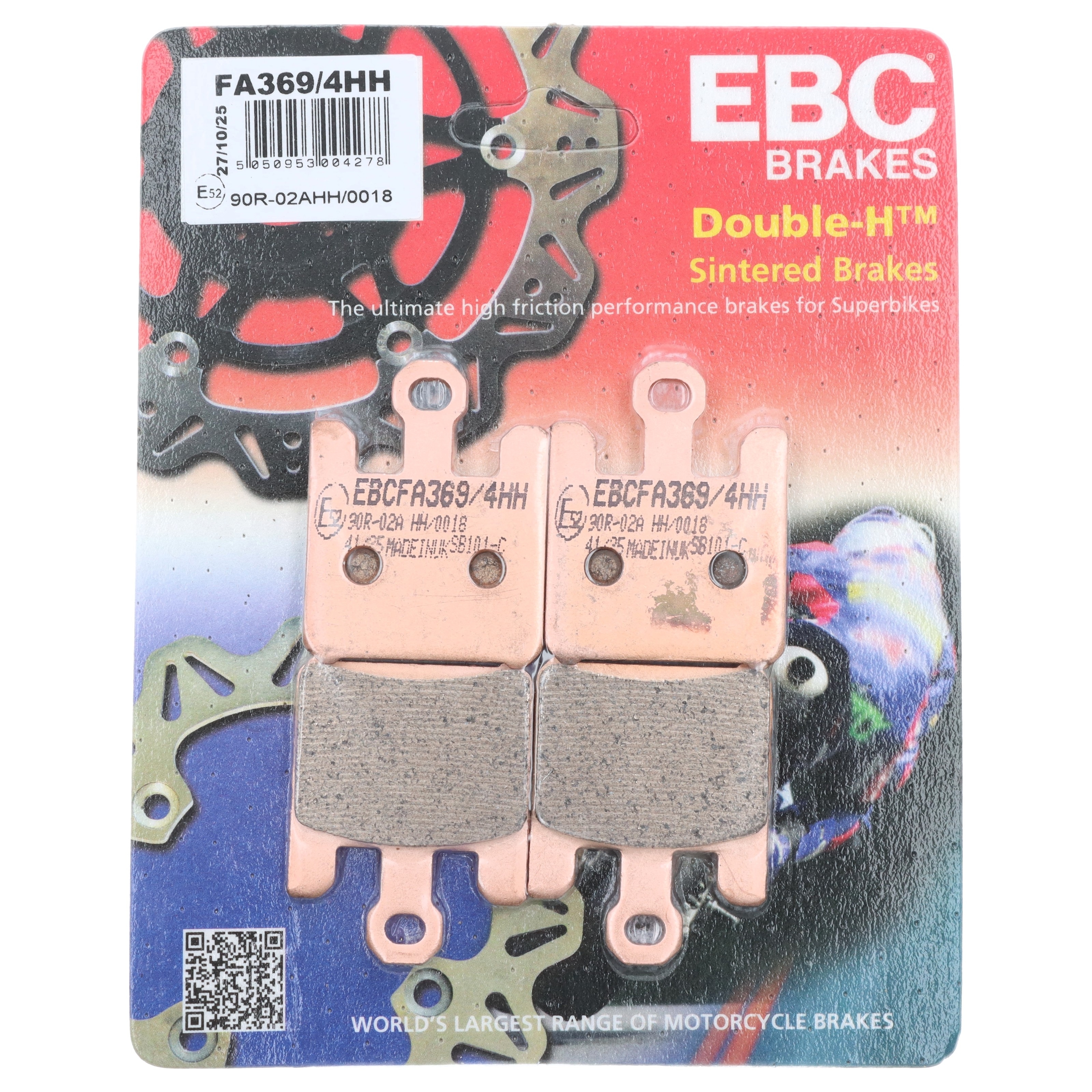 EBC FA369/4HH Bremsbeläge für Suzuki VZ 1600 Kawasaki GSX-R VZ ZX-6R 6RR 10R 12R VN 1600