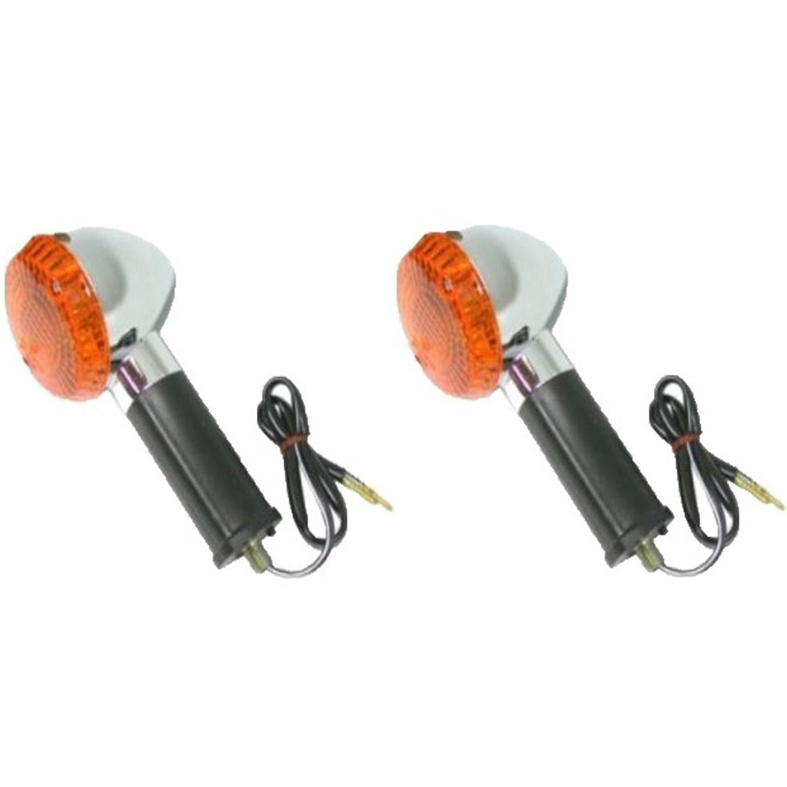 Blinker-Paar chrom hinten für Kawasaki VN-15 W650 ZL600 ZR550B ZR750C ZR1100A/B