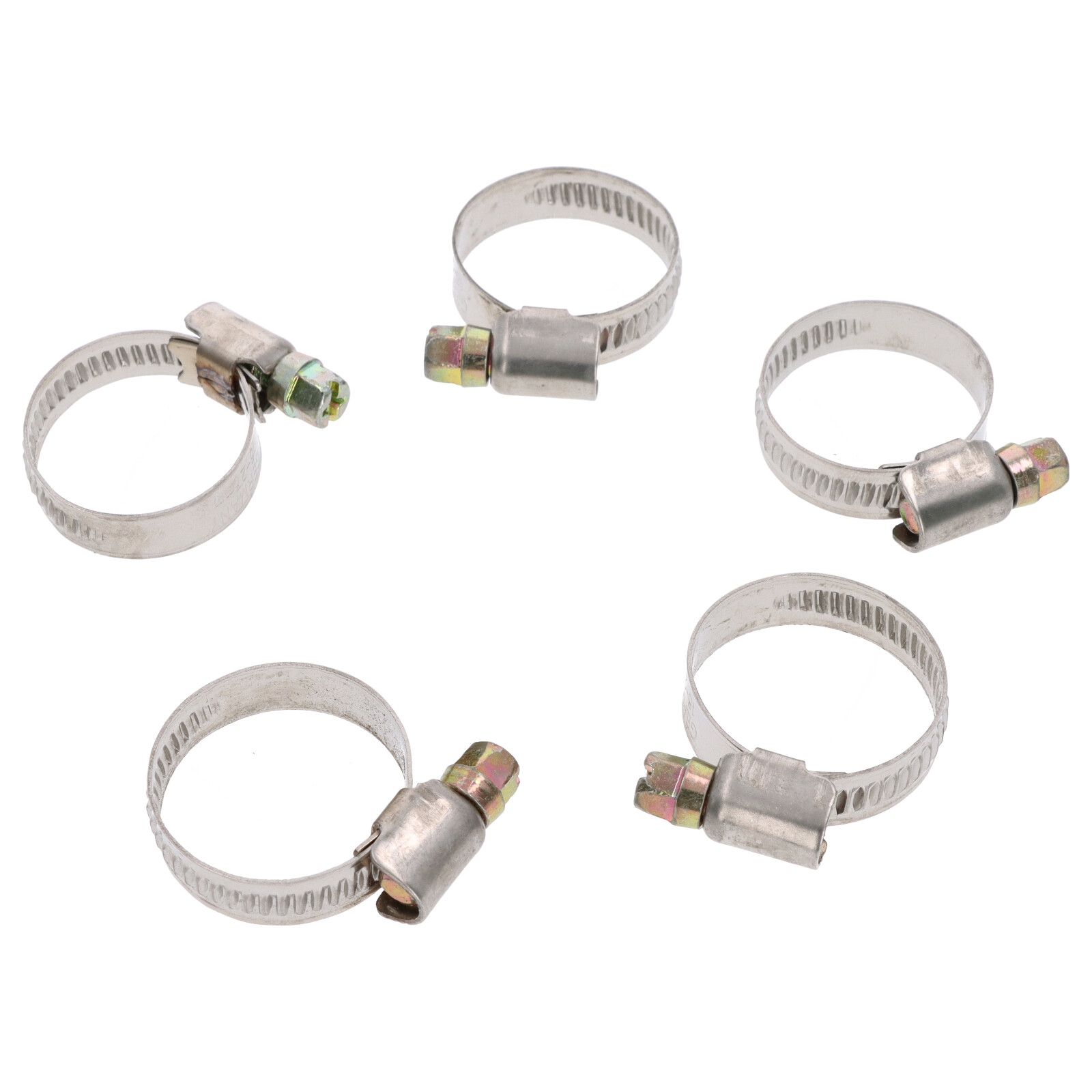 5x Schlauchklemme Spannbereich 16-27mm 9mm Rohrschelle Binder Schlauch W2 DIN3017