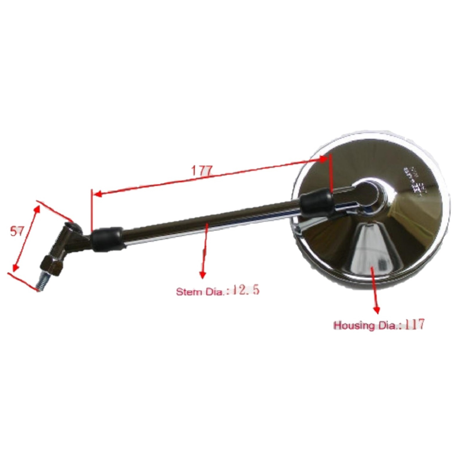 JMP Rückspiegel Paar für Suzuki GS VL 125 GSF 1200 400 600 GSX 1100 TU VL 250 VZ 800