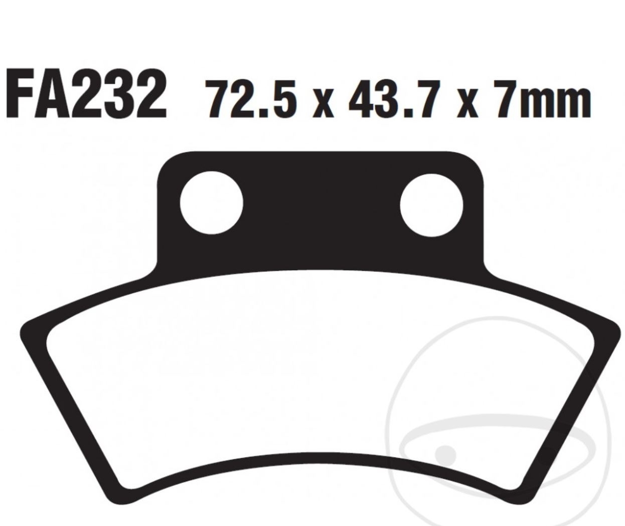EBC Bremsbeläge FA232TT Masai L K 50 CFMOTO 500 625 Polaris 250 300 350 400