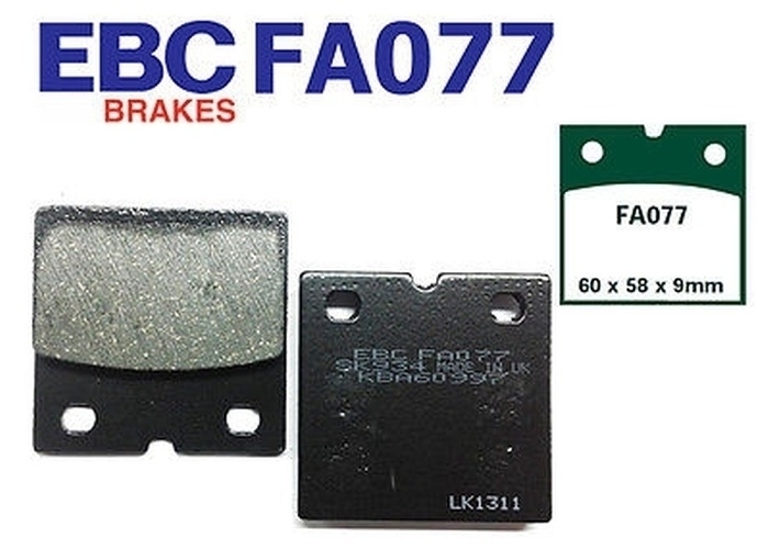 EBC Blackstuff Bremsbeläge FA077 BMW R 65 80 100 Moto Guzzi SP 1000 Laverda