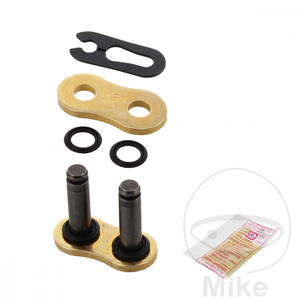 DID Clipschloss VX gold / stahlfarben 428 Teilung / G&B428VX / FJ428VXGB