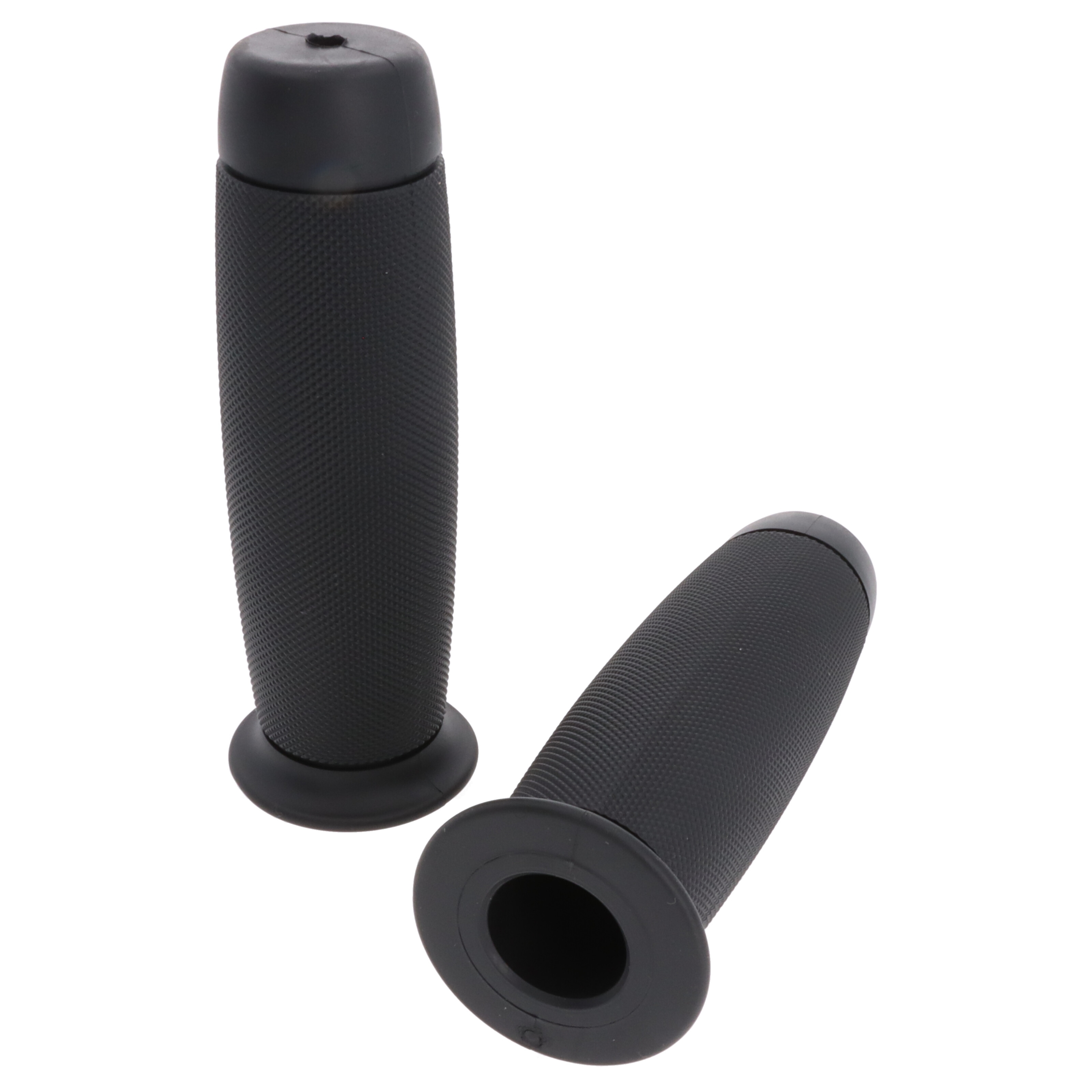 Griffgummi-Paar 22/25mm schwarz 7/8 Zoll Lenker 124mm Motorrad Roller Griffe