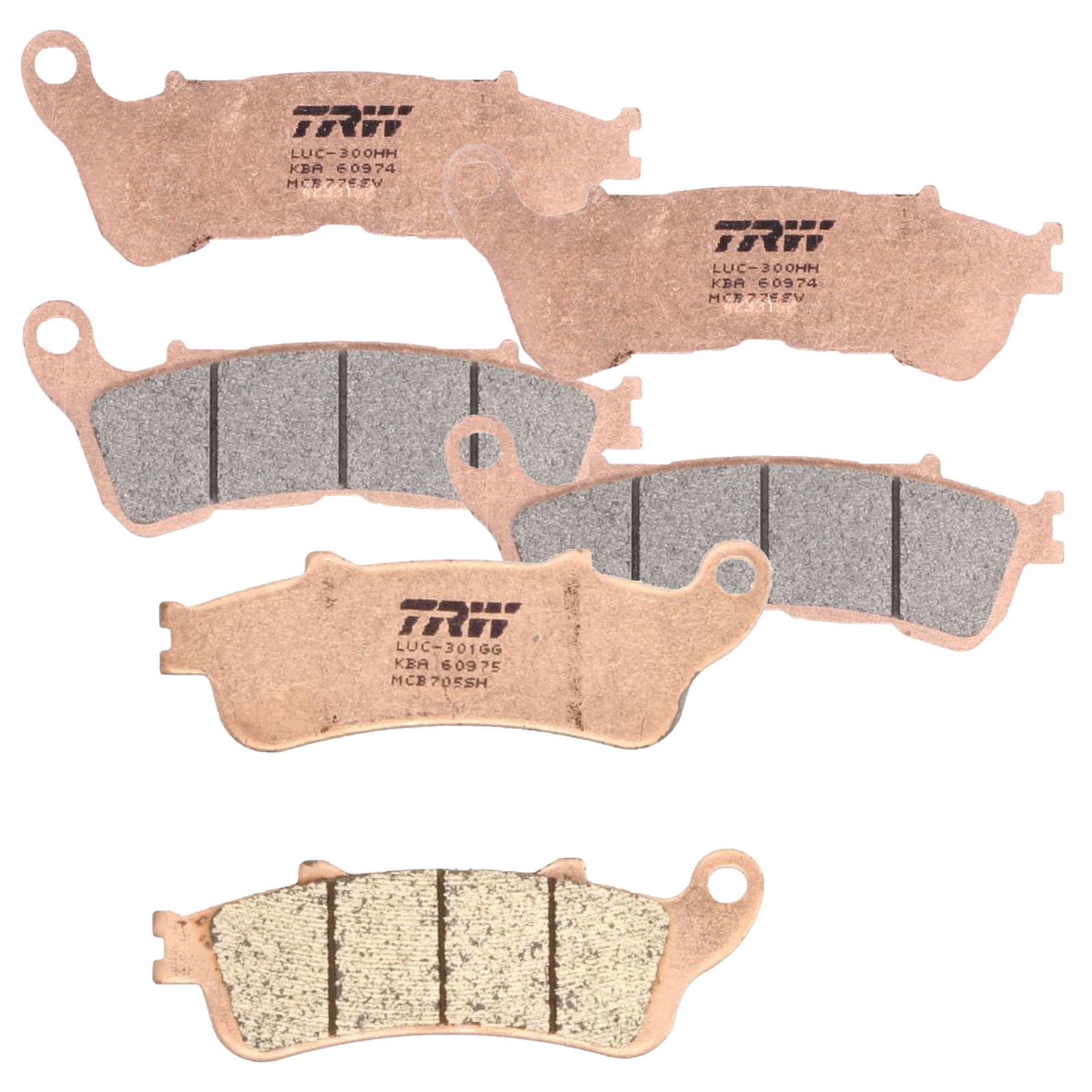 TRW Sintermetall Bremsbelagsatz für Honda XL1000 Varadero VFR800 ST1300 Pan European VT1300