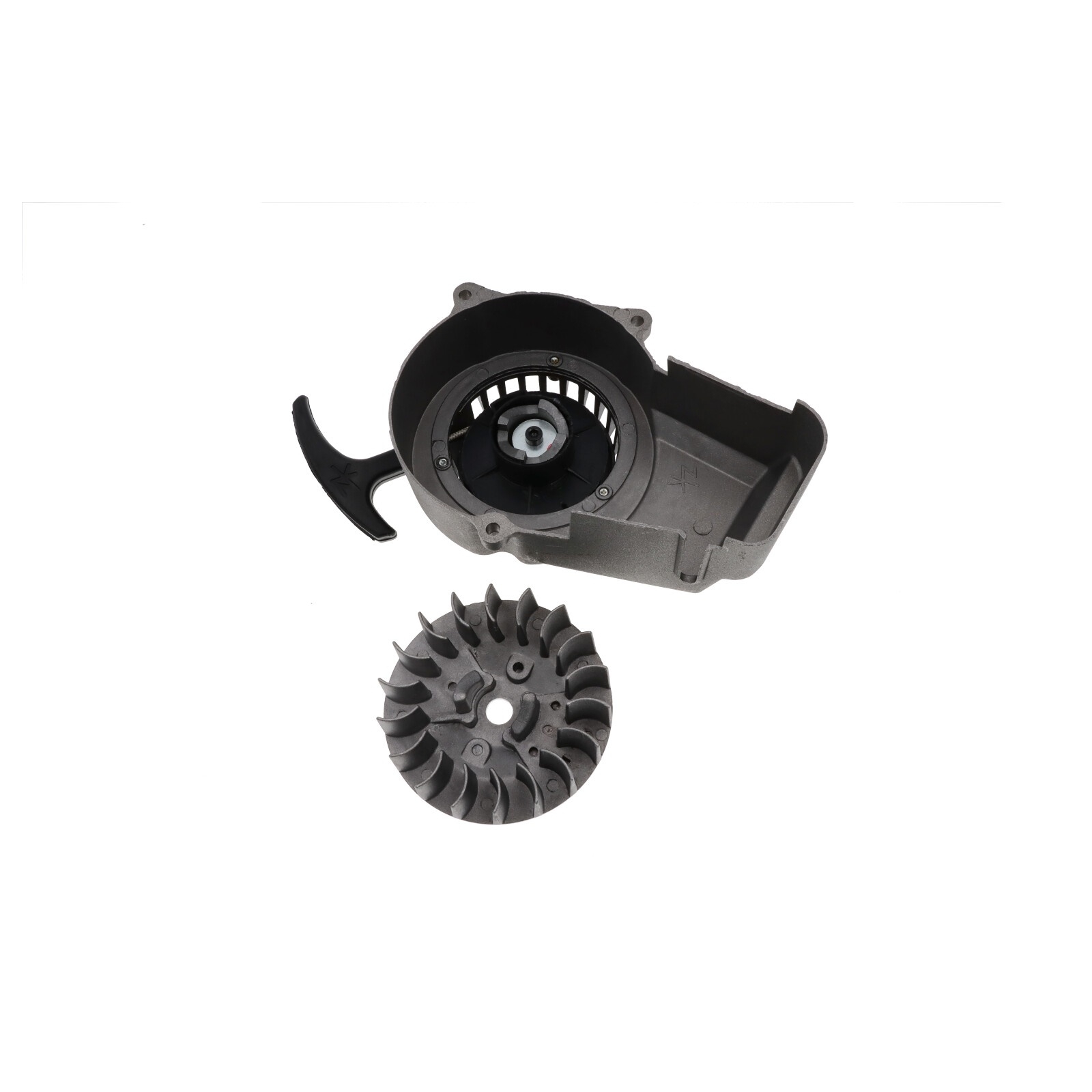 Seilzugstarter Motorgehäuse Schwungrad für Pocket Bike Mini Bike Dirt Bike Cross Mini ATV