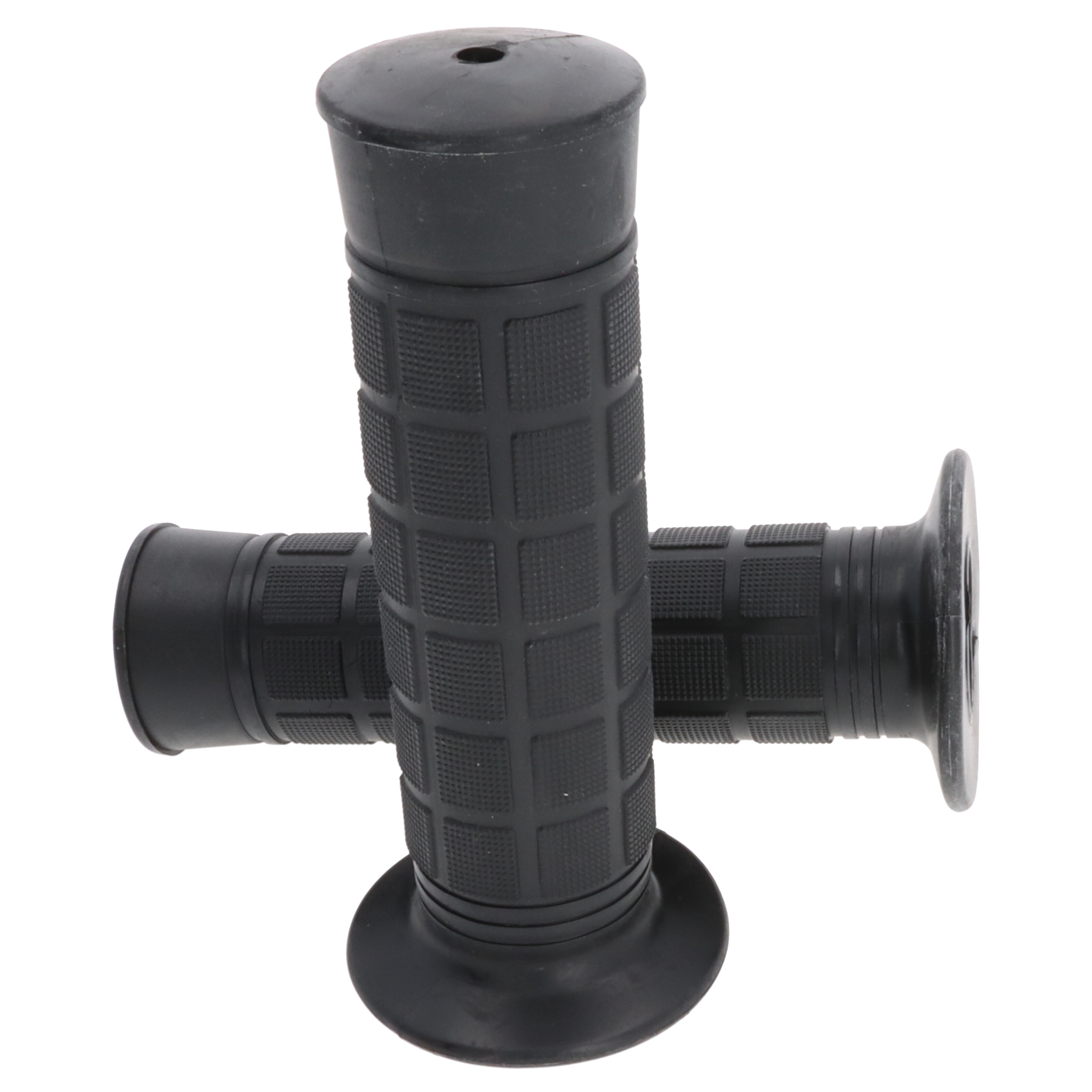 Griffgummi-Paar 22/25mm schwarz 7/8 Zoll Lenker 116mm Motorrad Roller Griffe