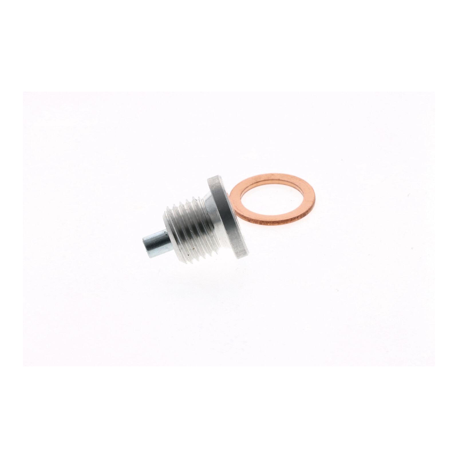 Magnetische Ölablassschraube M14x1.5 mm Aluminium Silber + Kupfer Dichtring