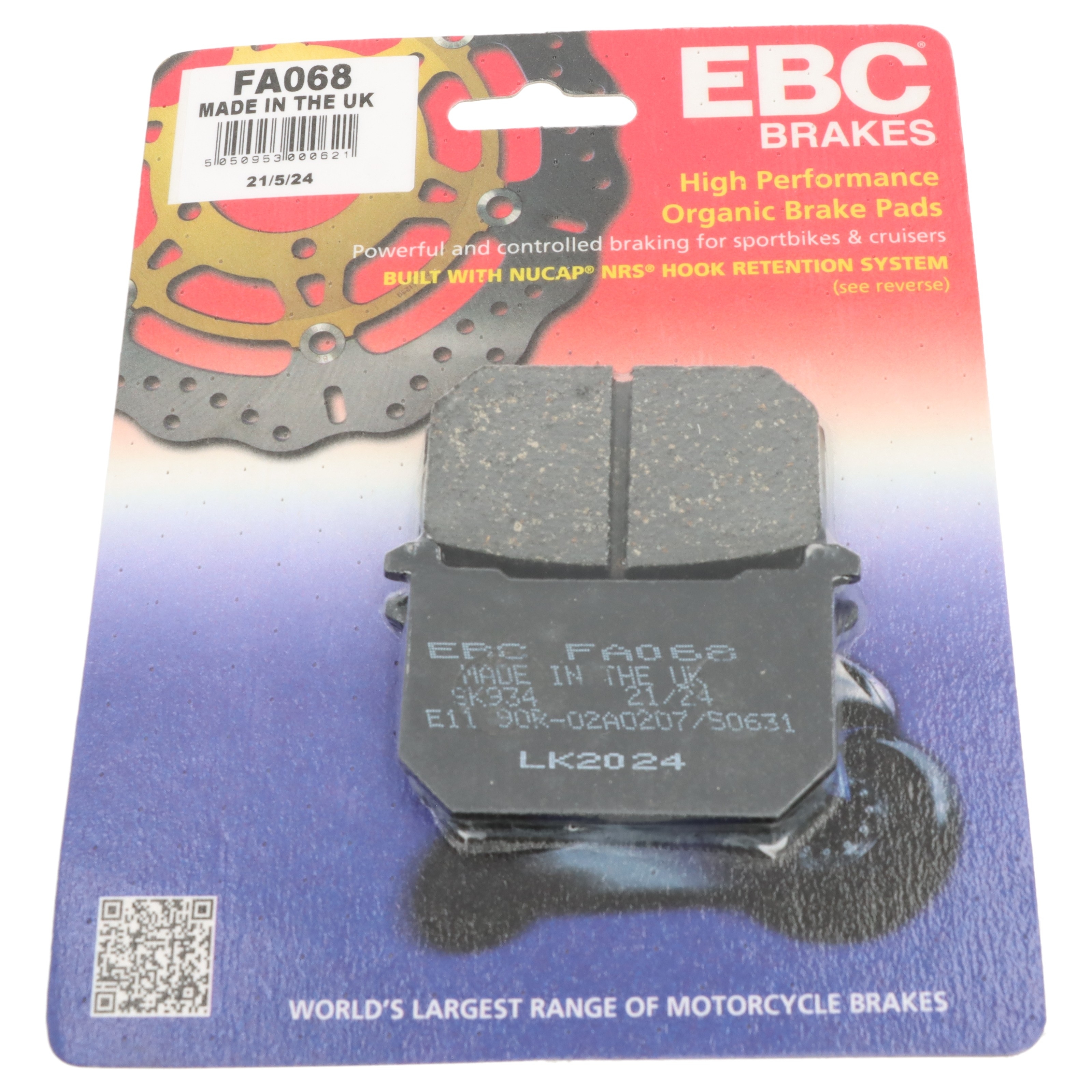 EBC Bremsbeläge FA068 für Kawasaki Z ZR GT GPZ
