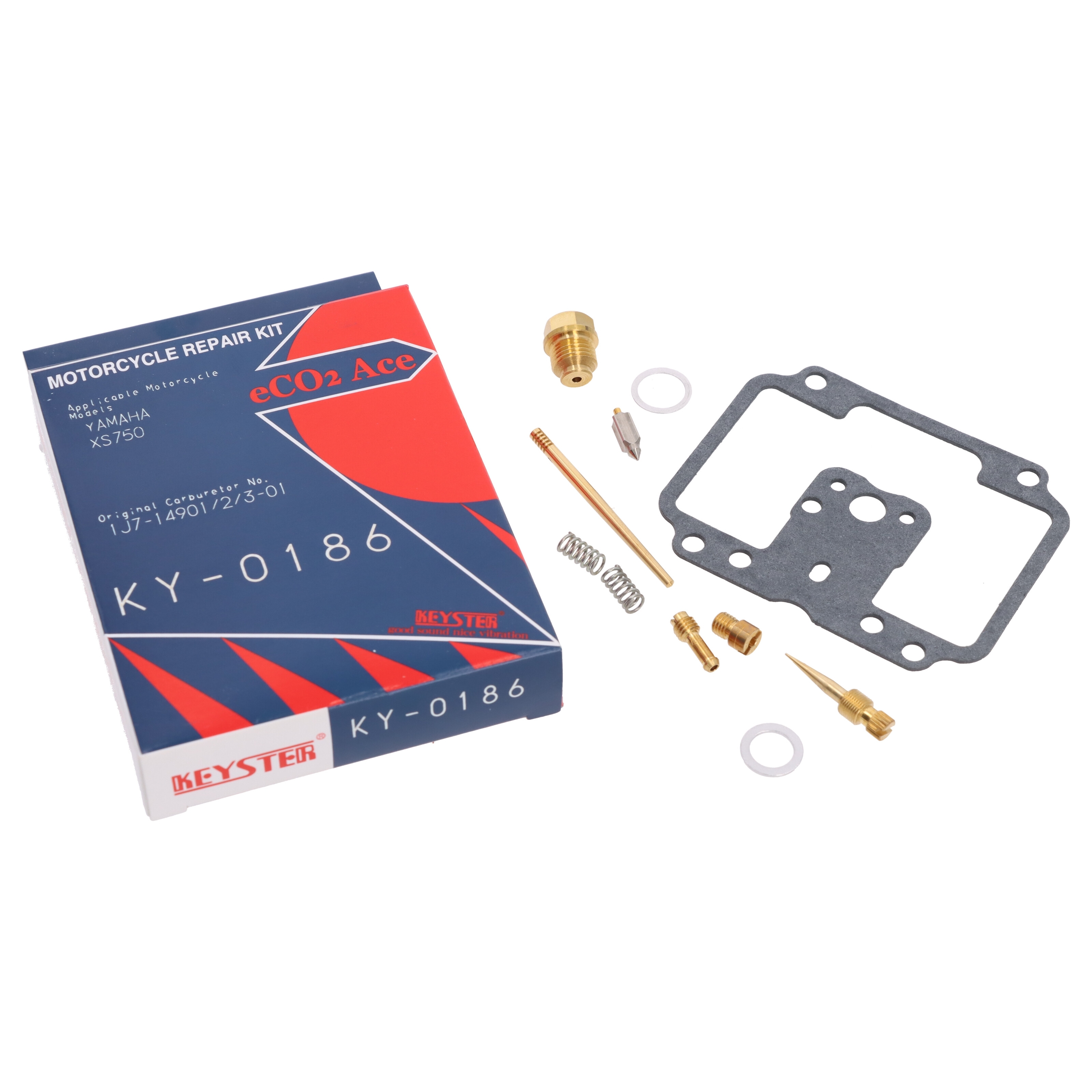 Keyster KY-0186 Vergaser Reparatursatz für Yamaha XS 750 D Baujahr 1977 Typ 1J7