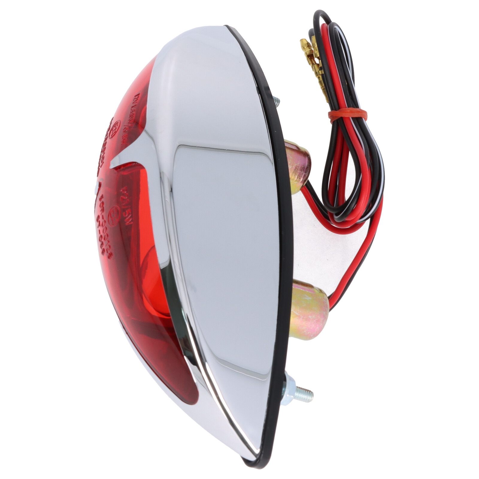 Universelle Rückleuchte Rücklicht Cat Eye schwarz Nummernschildbeleuchtung