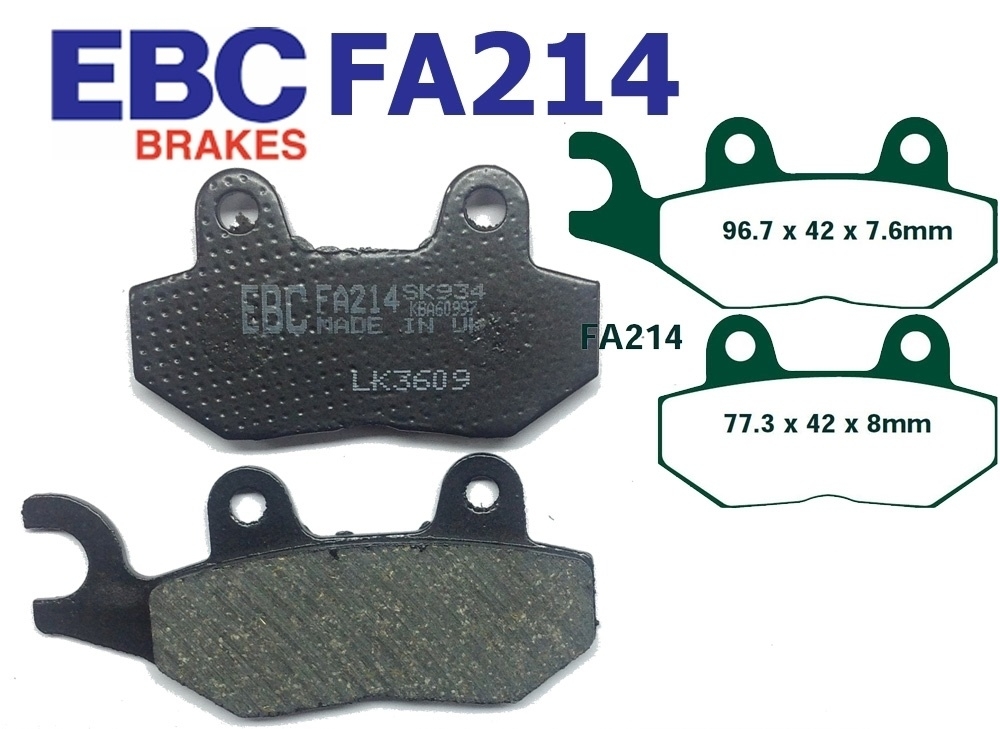 EBC Bremsbeläge FA214 für Triumph Trident 750 900 Tiger Sprint Trophy 900