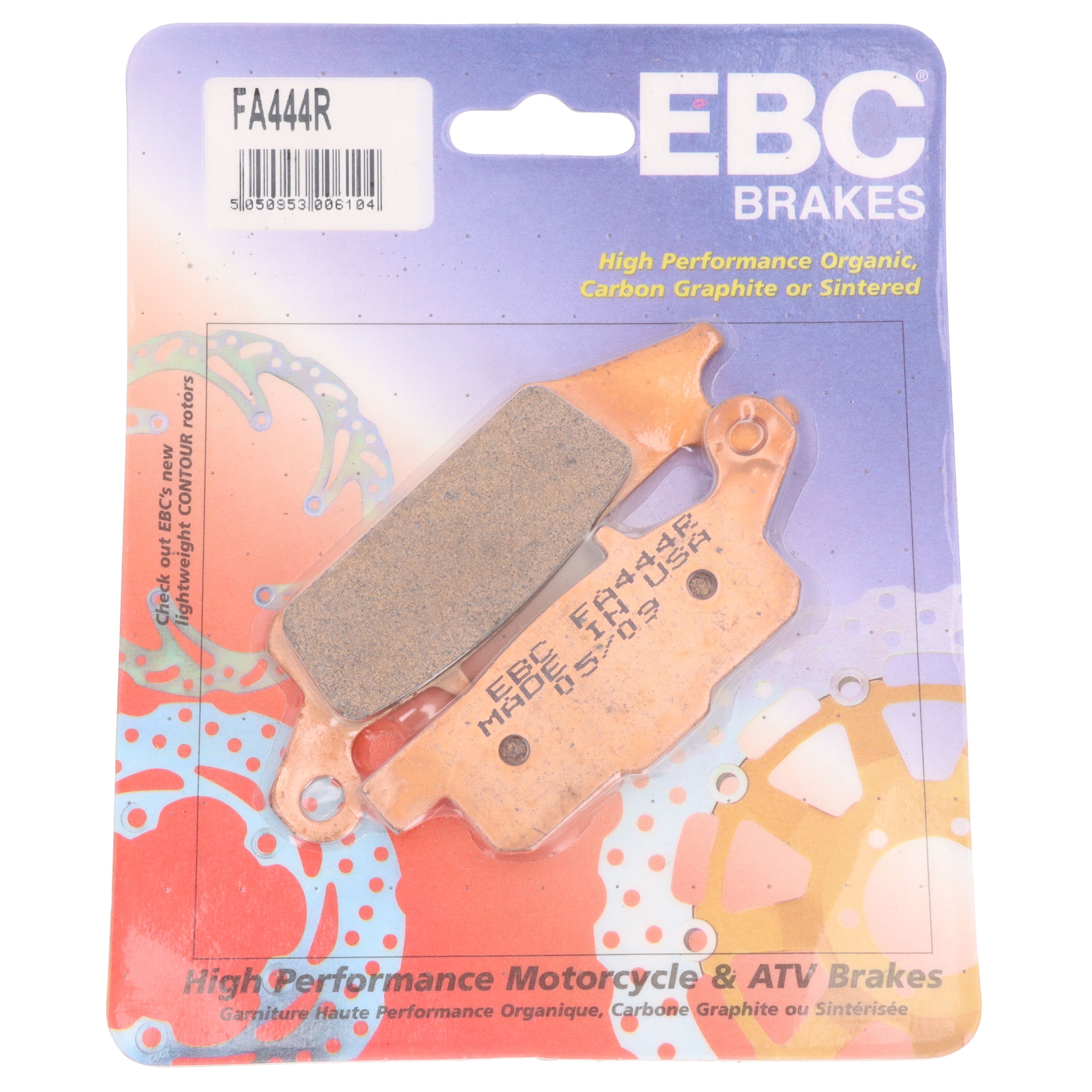 EBC FA444R Sintermetall Bremsbeläge vorne rechts für Yamaha Grizzly EPS YFM 700 Kodiak