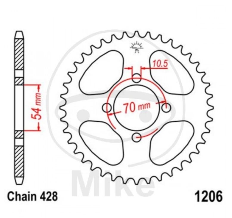 DID VX Kettensatz für Honda CBR 125 R 2004-2005