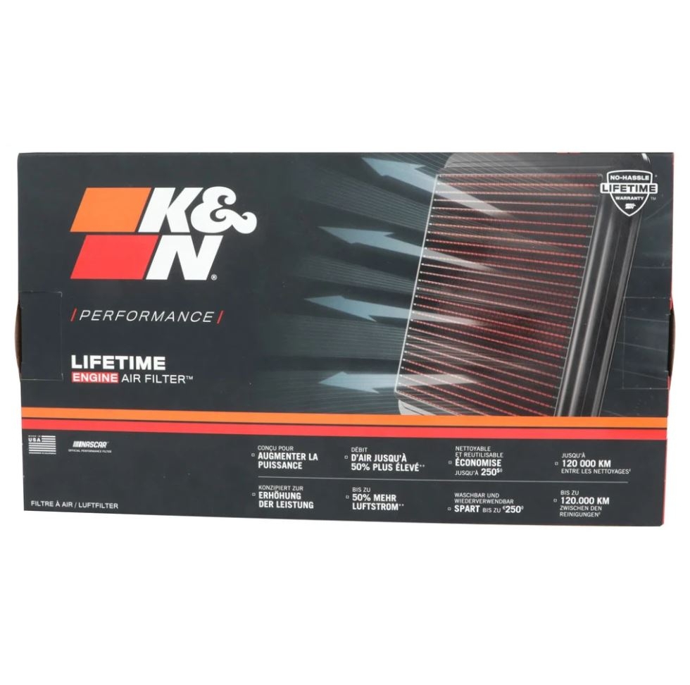 K&N Tauschluftfilter 33-2114 Jeep Wrangler II 4,0i 98 - 07 2.5i 1996 - 2002