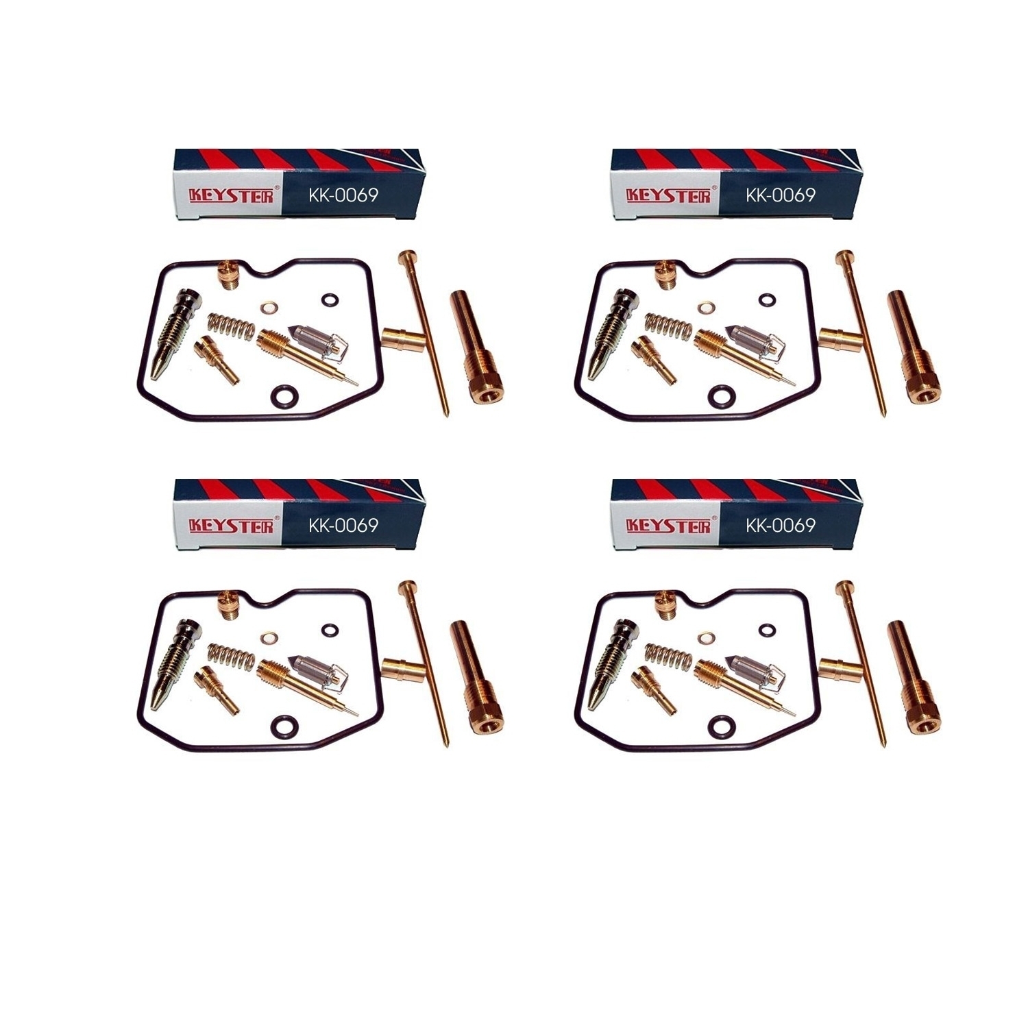 4x Keyster KK-0069 Vergaser Reparatursatz für Kawasaki GPZ 900 R Ninja Anti Dive 1984-85