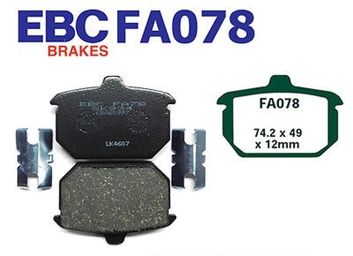 EBC Bremsbelag für Motorräder FA078 Organisch