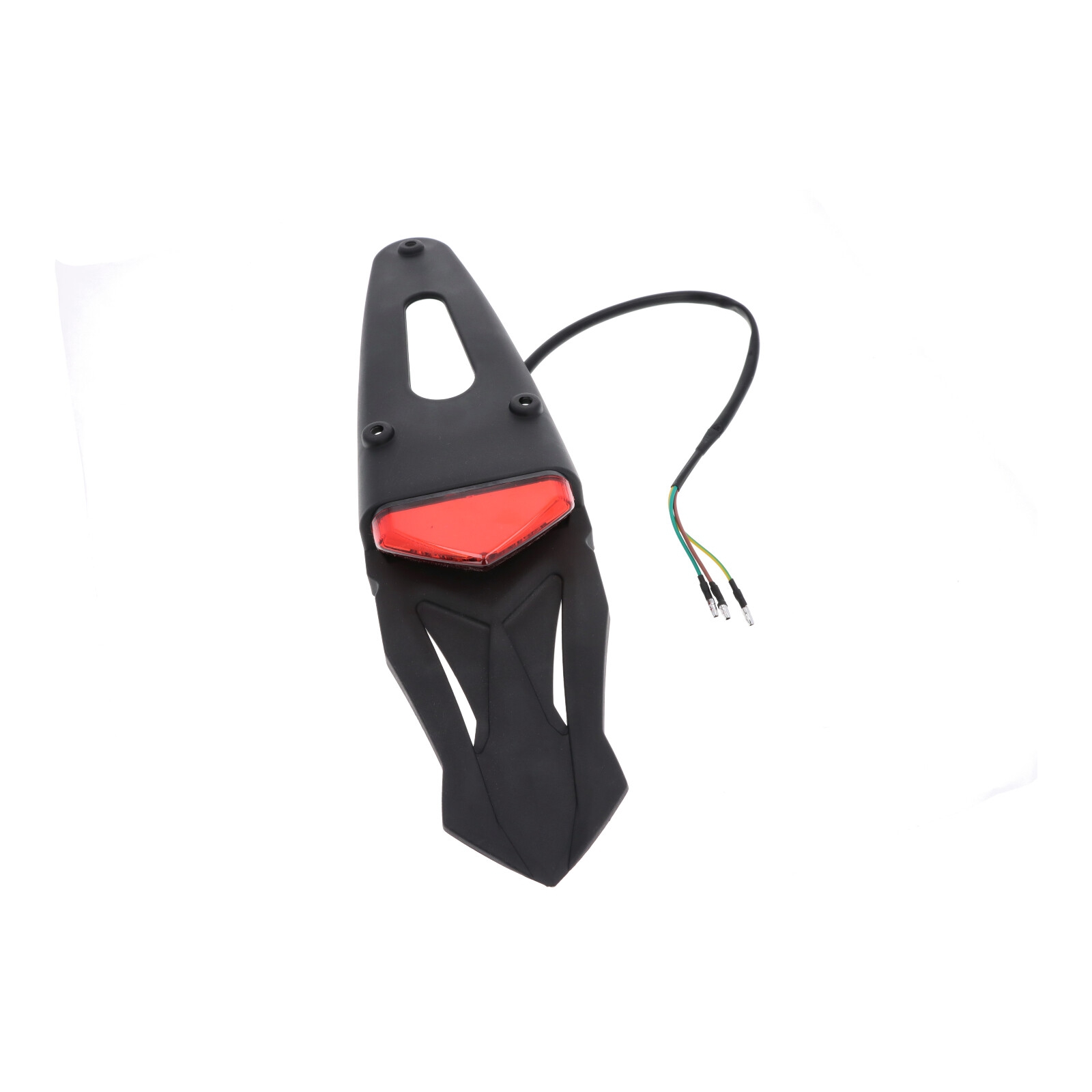 Schutzblechverlängerung hinten mit LED Rückleuchte rot for Enduro Offroad Motocross Motorrad