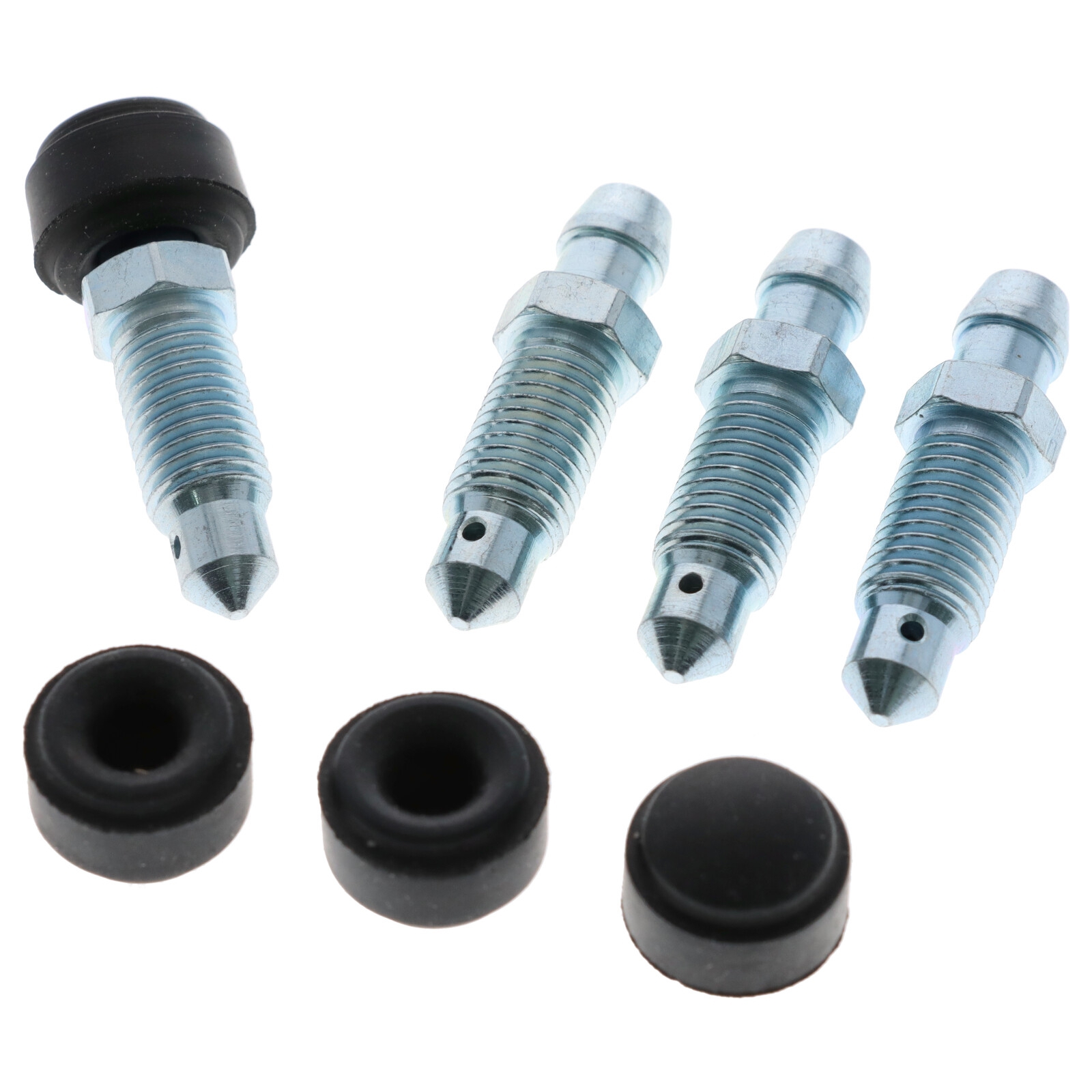 4x Quick Brake QB0090-4 Bremssattel Entlüfterschraube Entlüftungsventile M8x1x33.5 mit Kappen