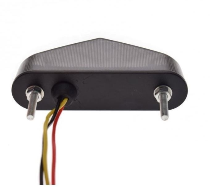 LED Rückleuchte Rücklicht getönter Kunststoff E-geprüft mit Kennzeichenbeleuchtung