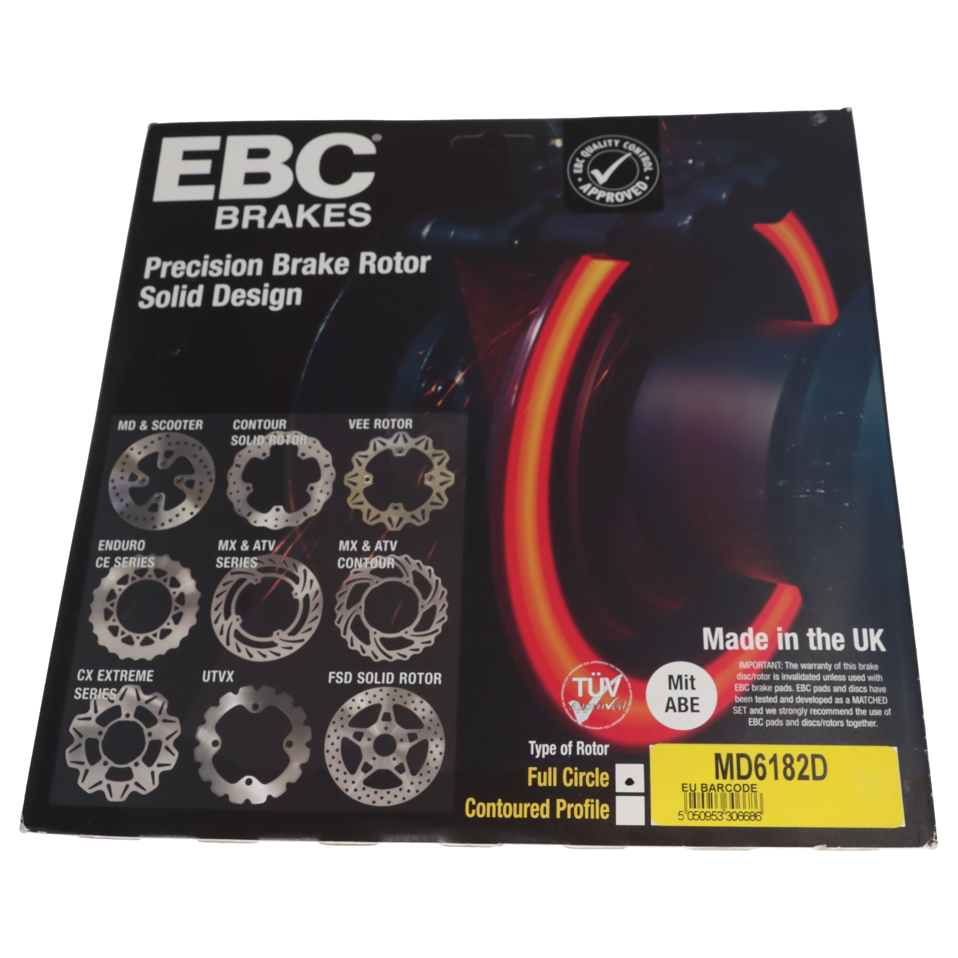EBC Bremsscheibe MD6182D vorne für Yamaha TT 600 E S R RE 4GV 4LW DJ011 DJ012