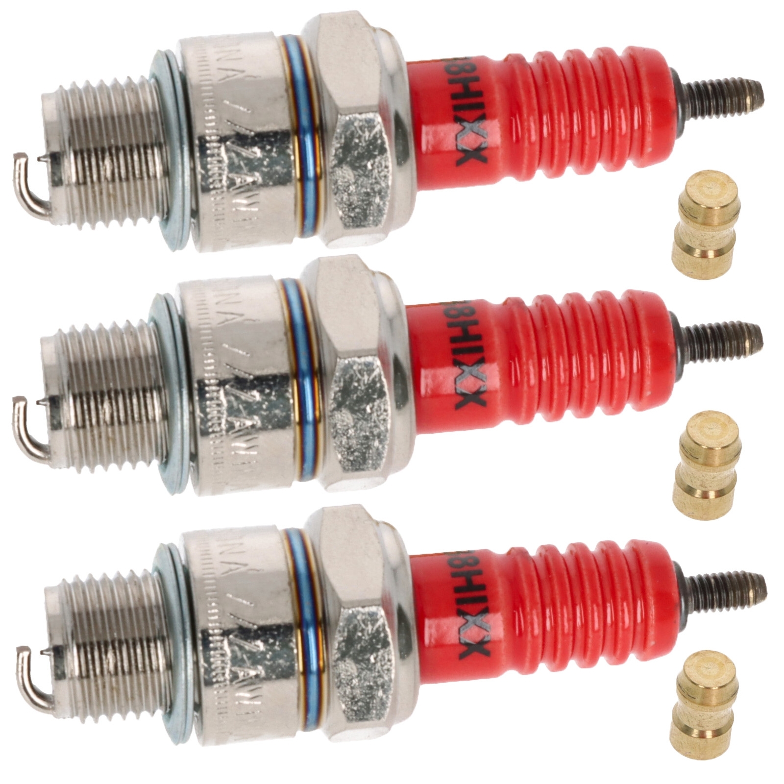 3x Iridium Zündkerze BR8HIX für Simson S51 S60 S70 MZ ETZ TS Jawa Kymco Tuning Rennkerze