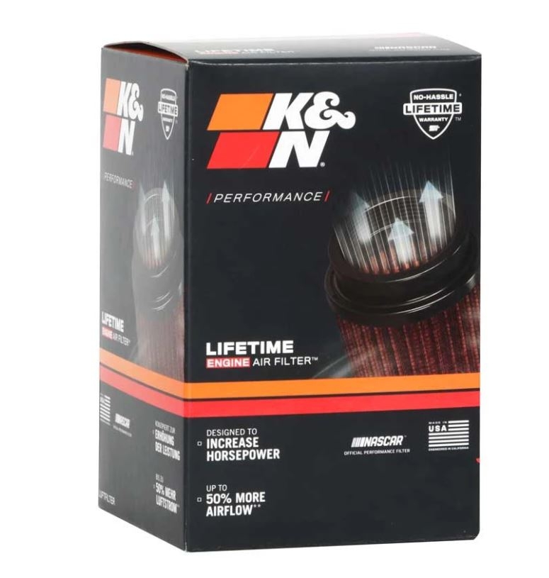 K&N UNIVERSAL Sport Luftfilter RU-1760 abgewinkelter 62 mm Flansch Höhe 127 mm