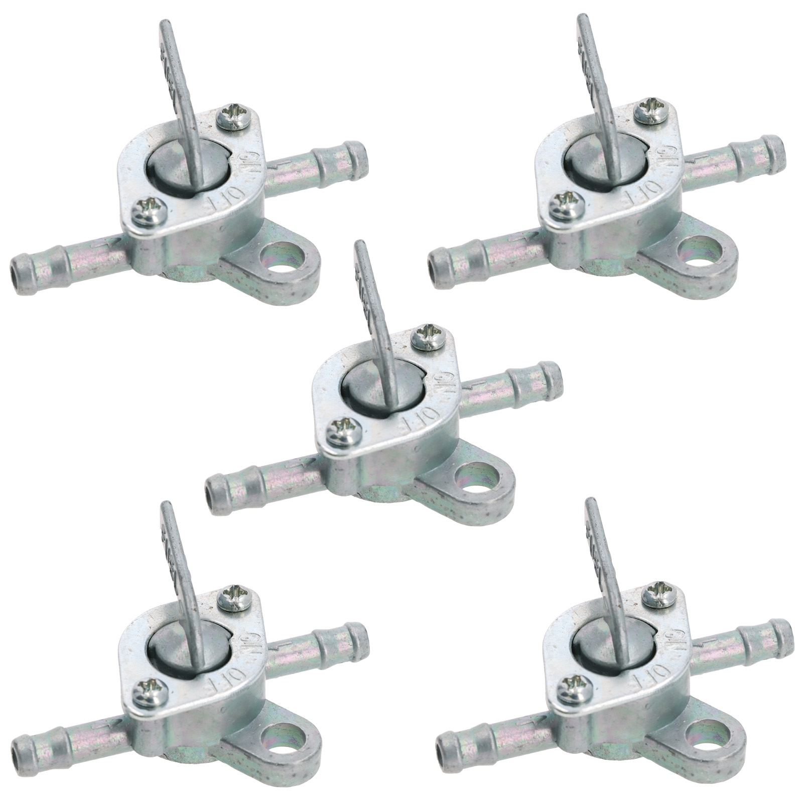 5x Inline Benzinhahn 6mm für ATV Quad Dirt Bike Pocket Bike Boot Rasenmäher universell