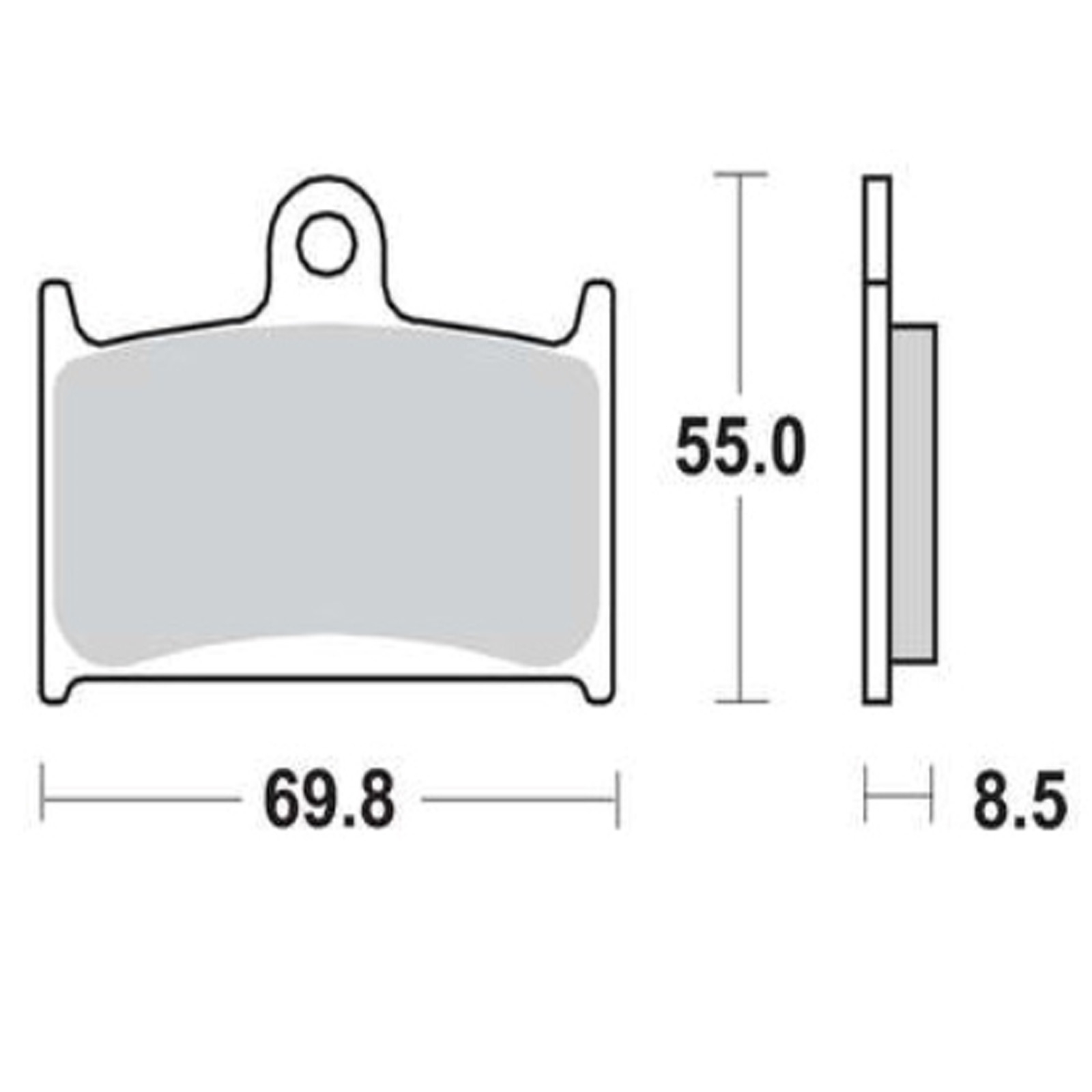 TRW MCB595SV Sinter Bremsbeläge vorne für Suzuki GSX-R Triumph Daytona Rocket Sprint MZ/MUZ 1000