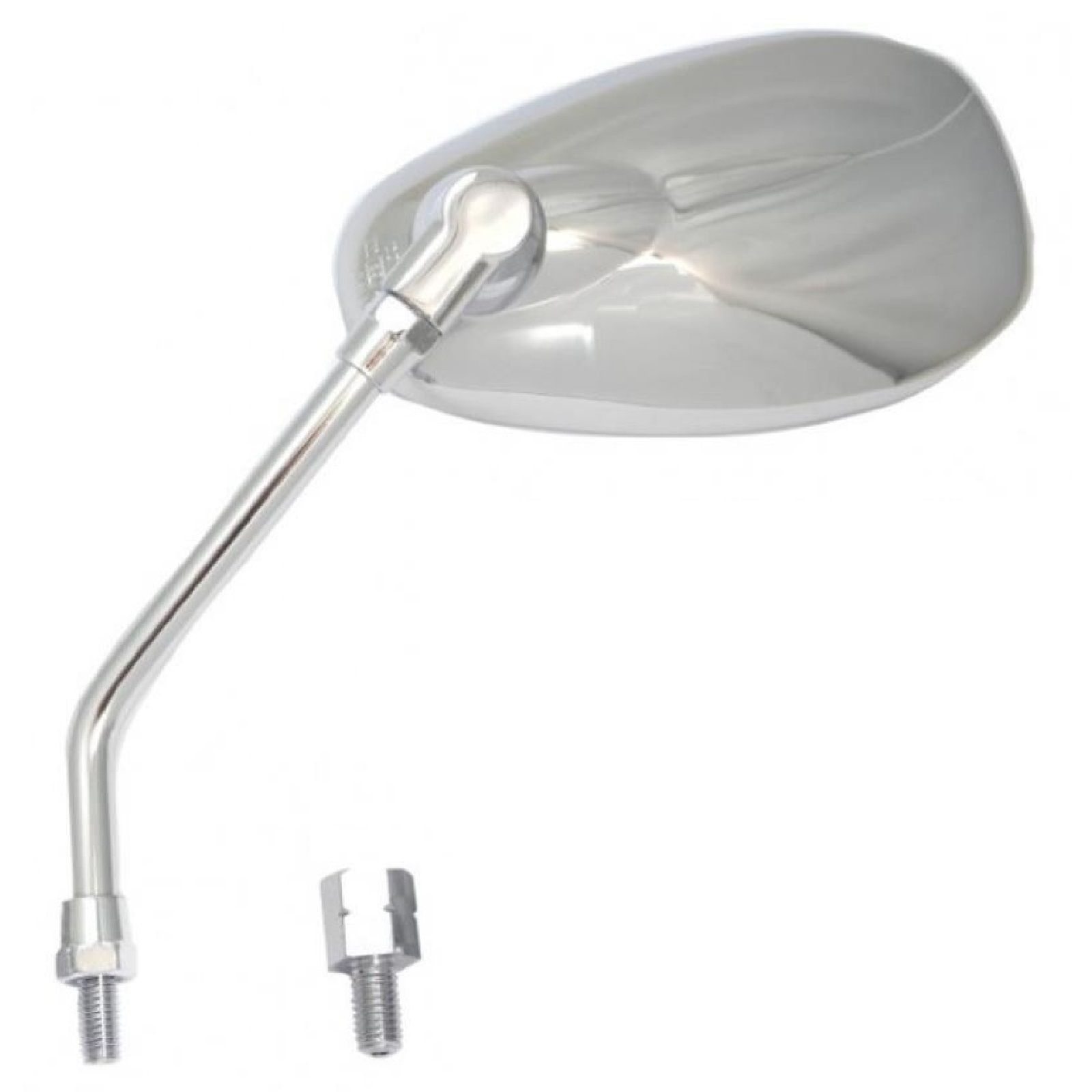 Spiegelpaar für Kymco People 50 2T 2000-2016 125 2008-2015 aus Kunststoff in chrom mit M8 Rechtsgewinde e-geprüft