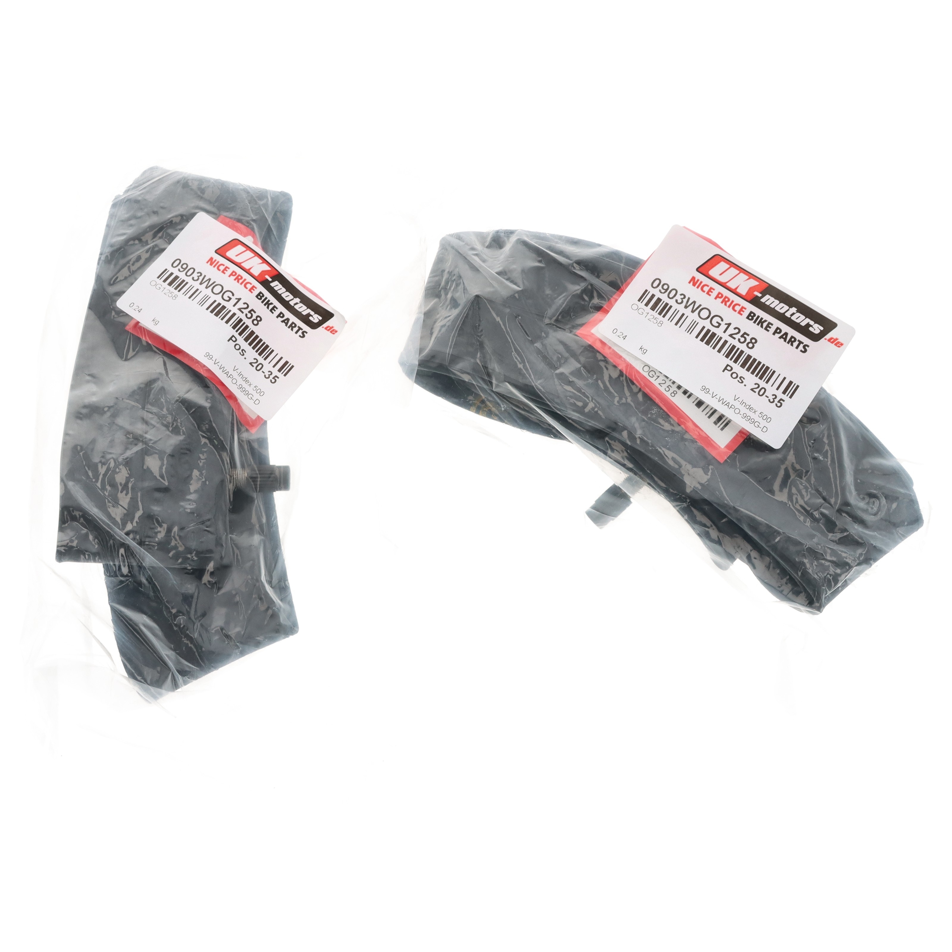 2x Schlauch 2.25-17" TR4 Mofa Moped Roller Motorrad für Hercules Kreidler Zündapp