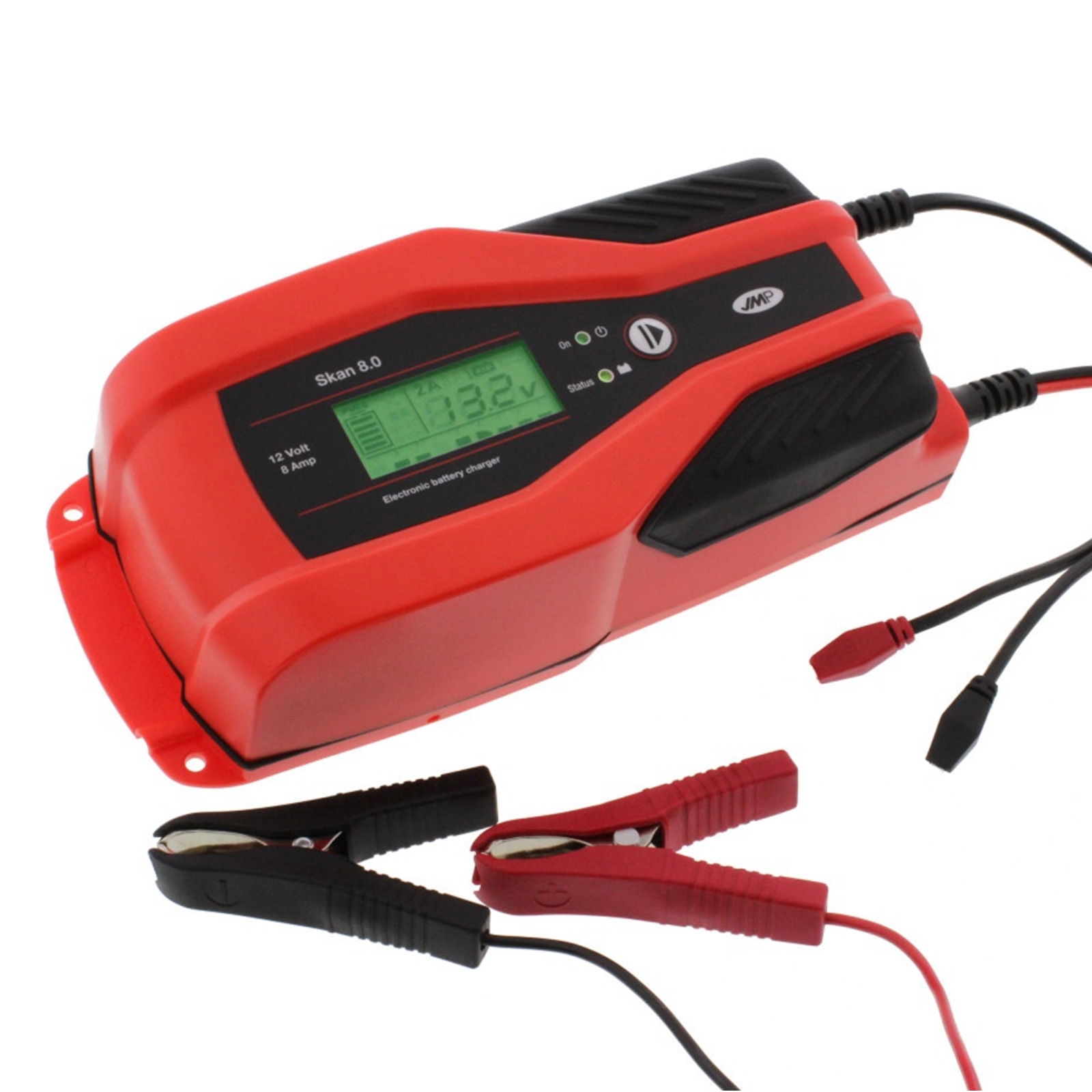 JMP Batterieladegerät Skan 8.0 12V 1A 2-8A Säure Gel AGM Lithium Canbus inkl. Adapter