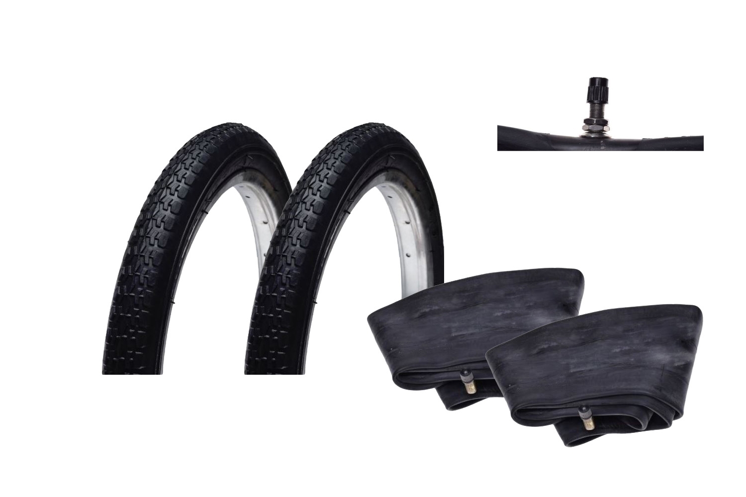 Satz Motorrad Roller Reifen 2.25-17 28N (2 1 / 4-17) F872 2PR TT inkl. Schläuche